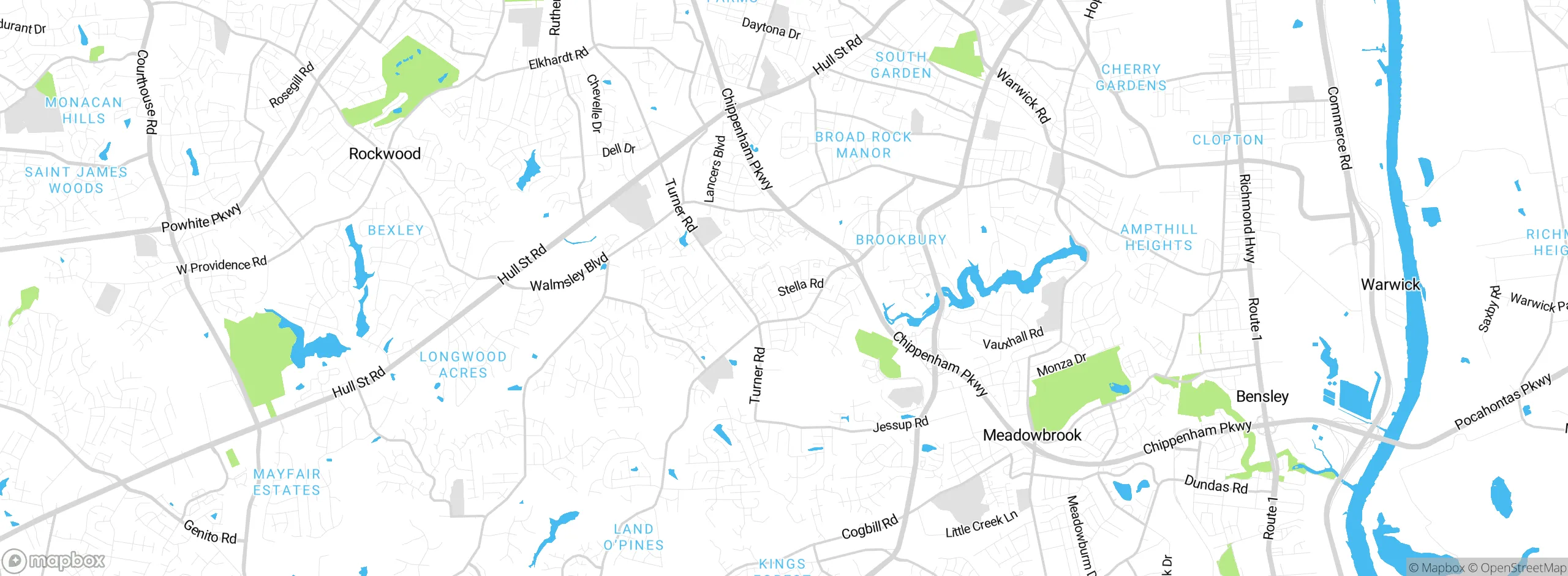 Map showing approximate location