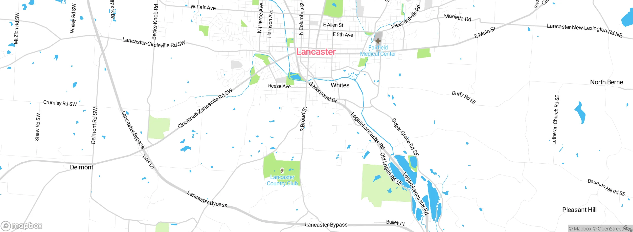 Map showing approximate location