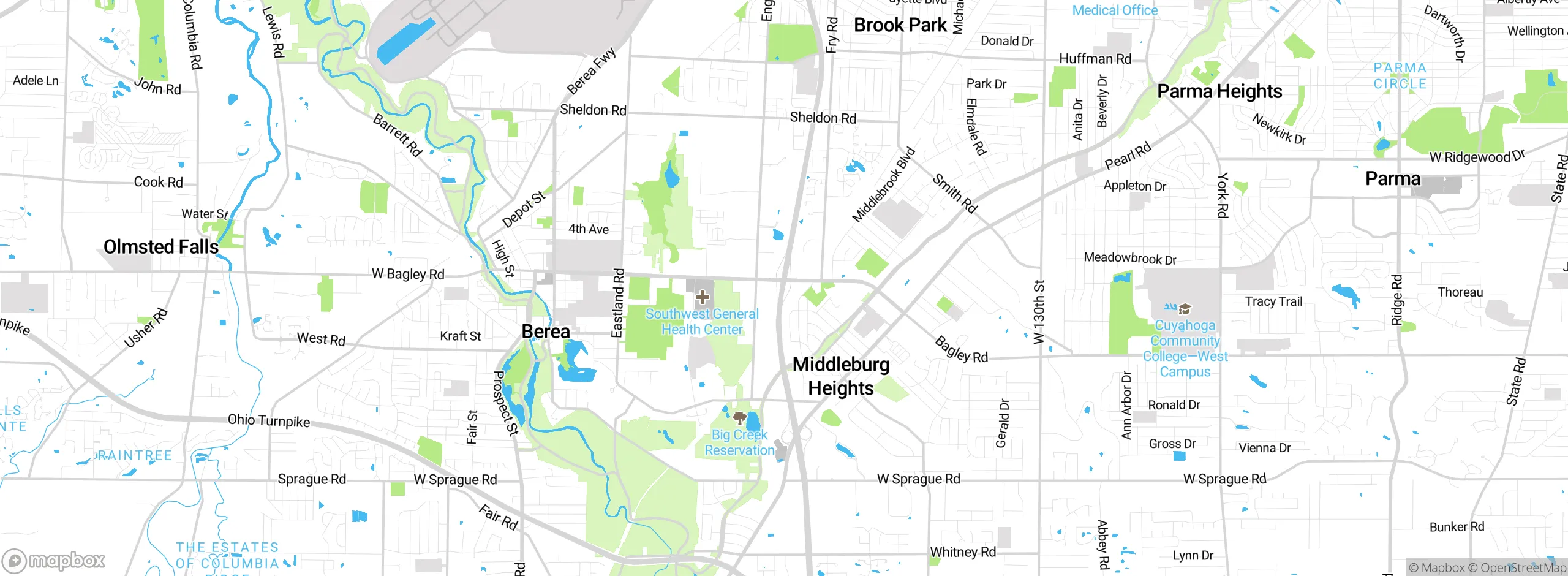 Map showing approximate location