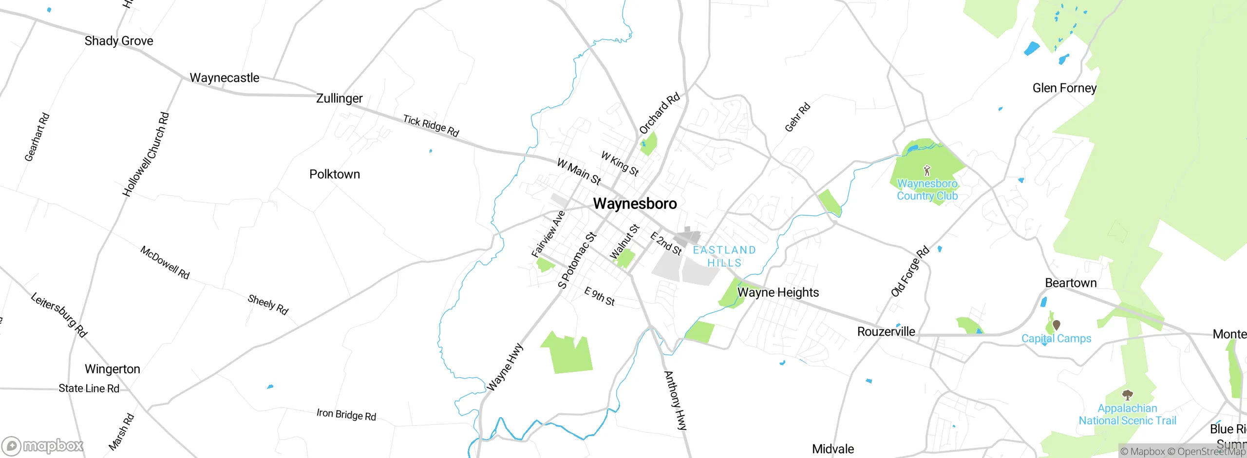 Map showing approximate location