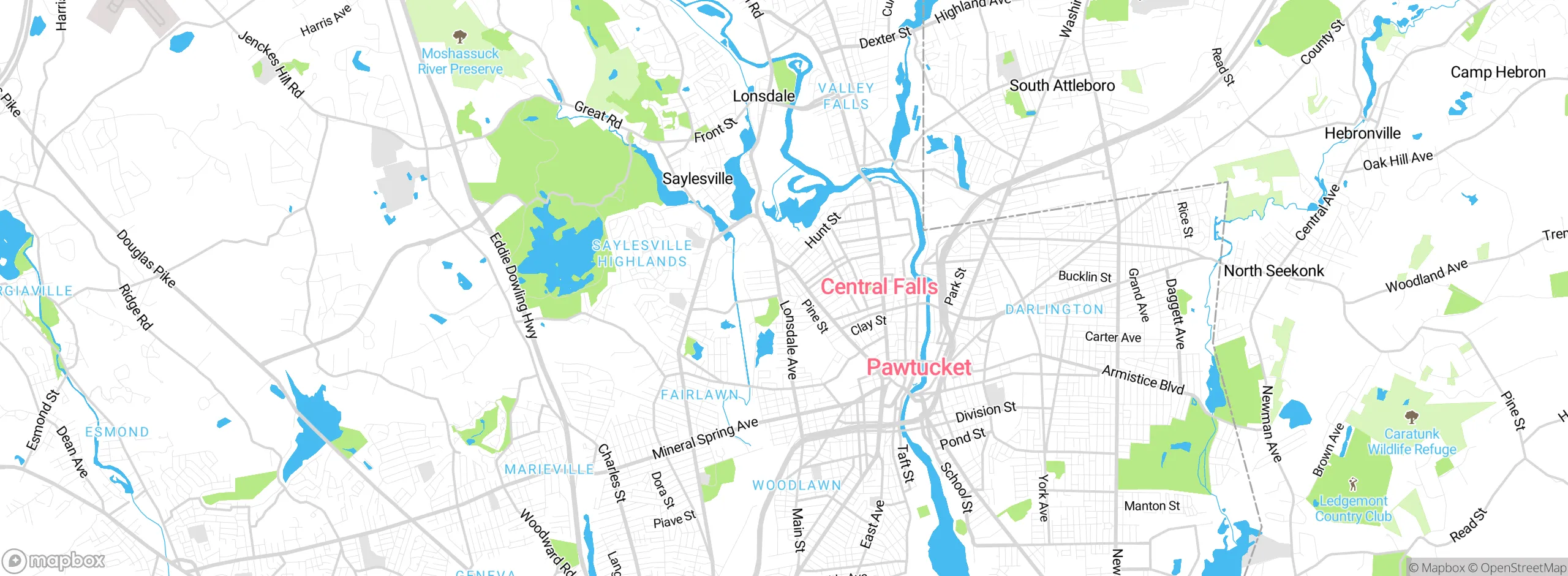 Map showing approximate location