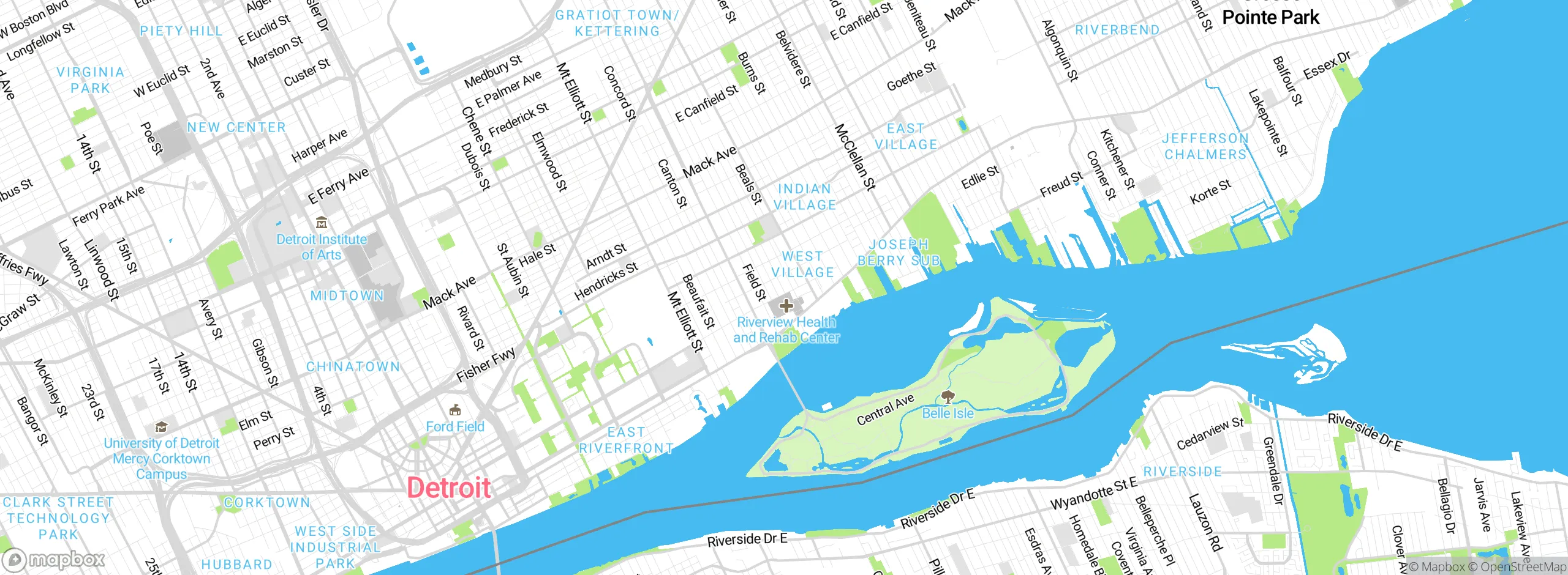 Map showing approximate location