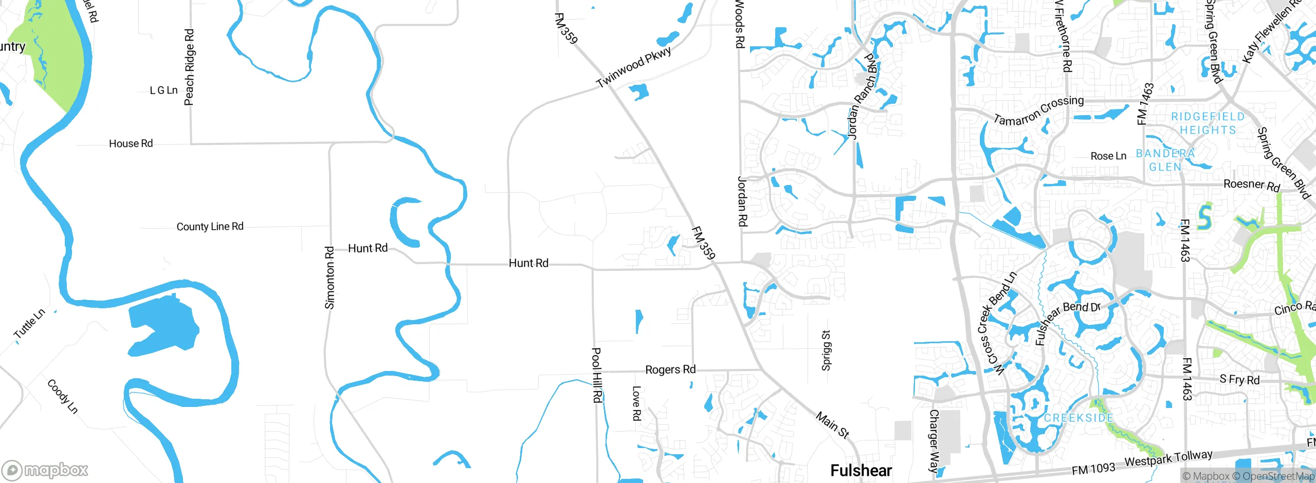 Map showing approximate location