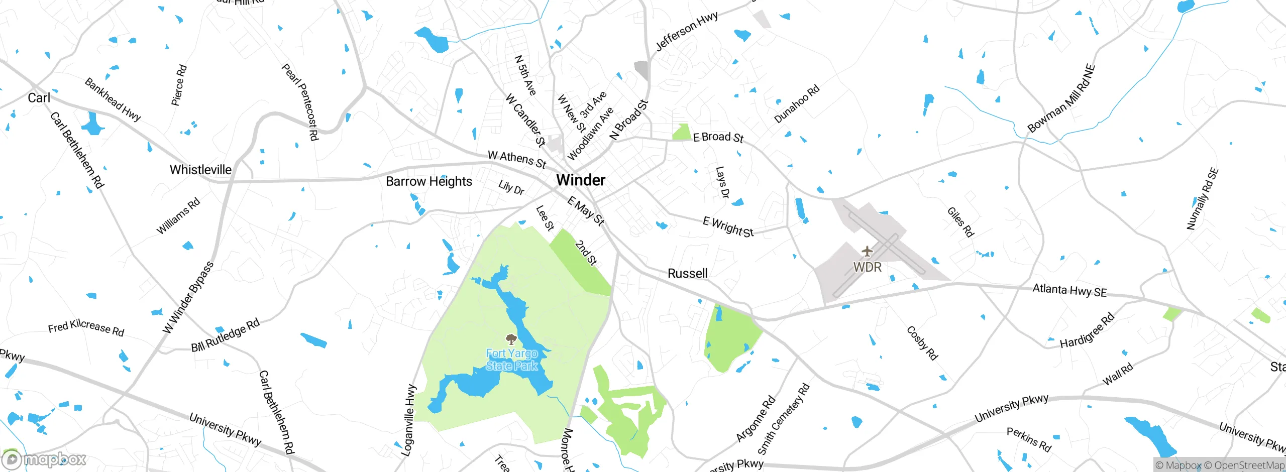 Map showing approximate location
