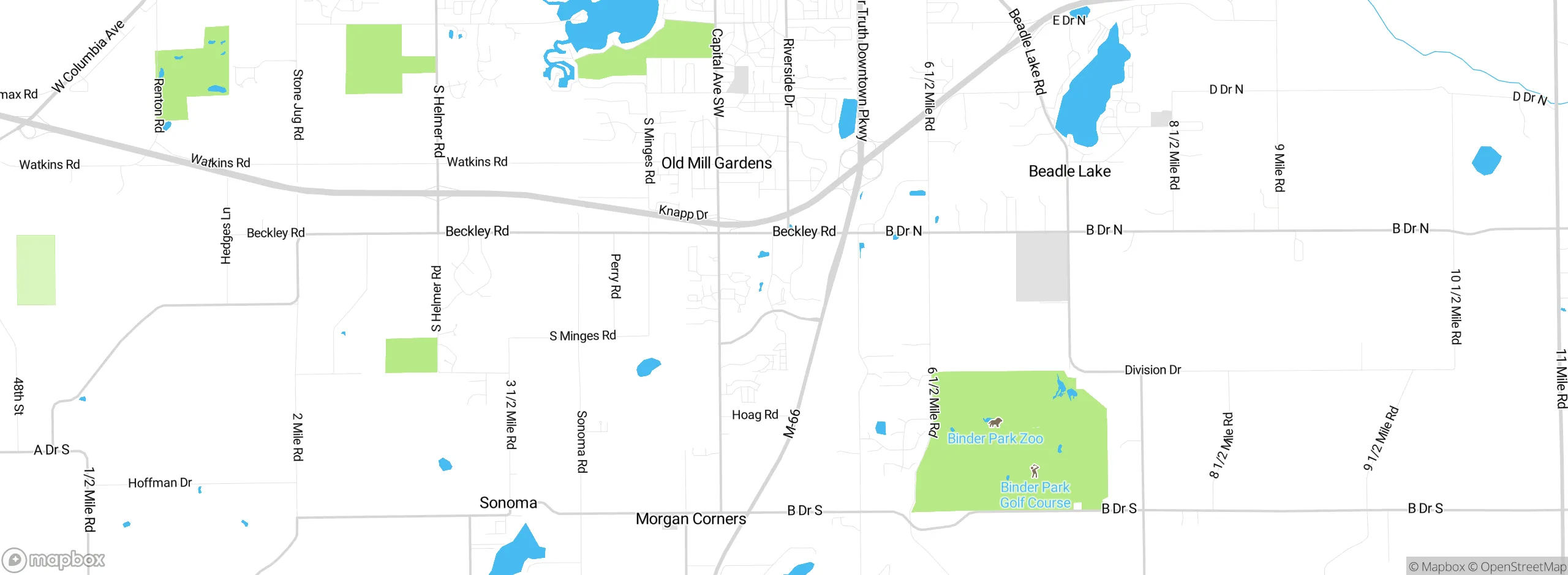 Map showing approximate location