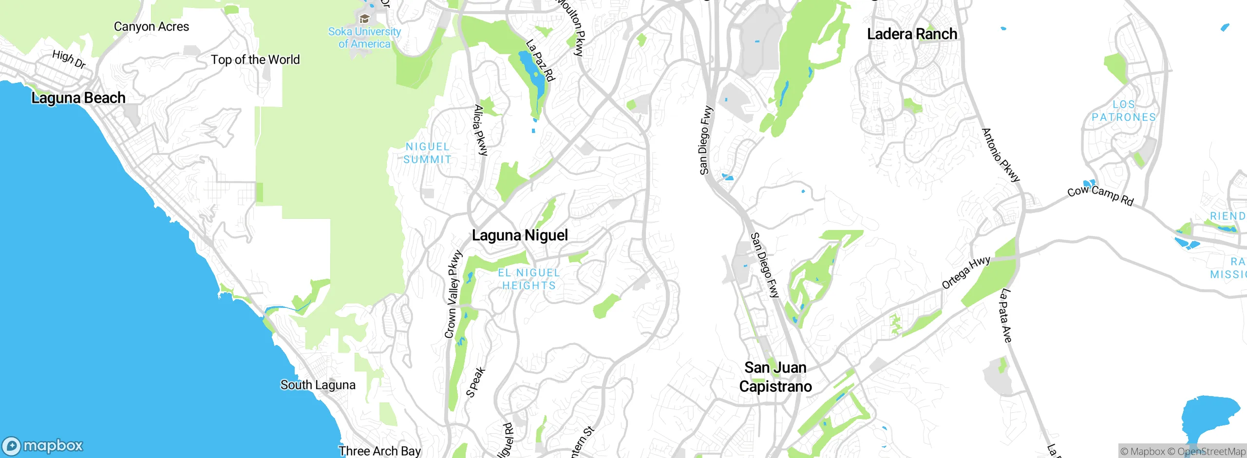 Map showing approximate location
