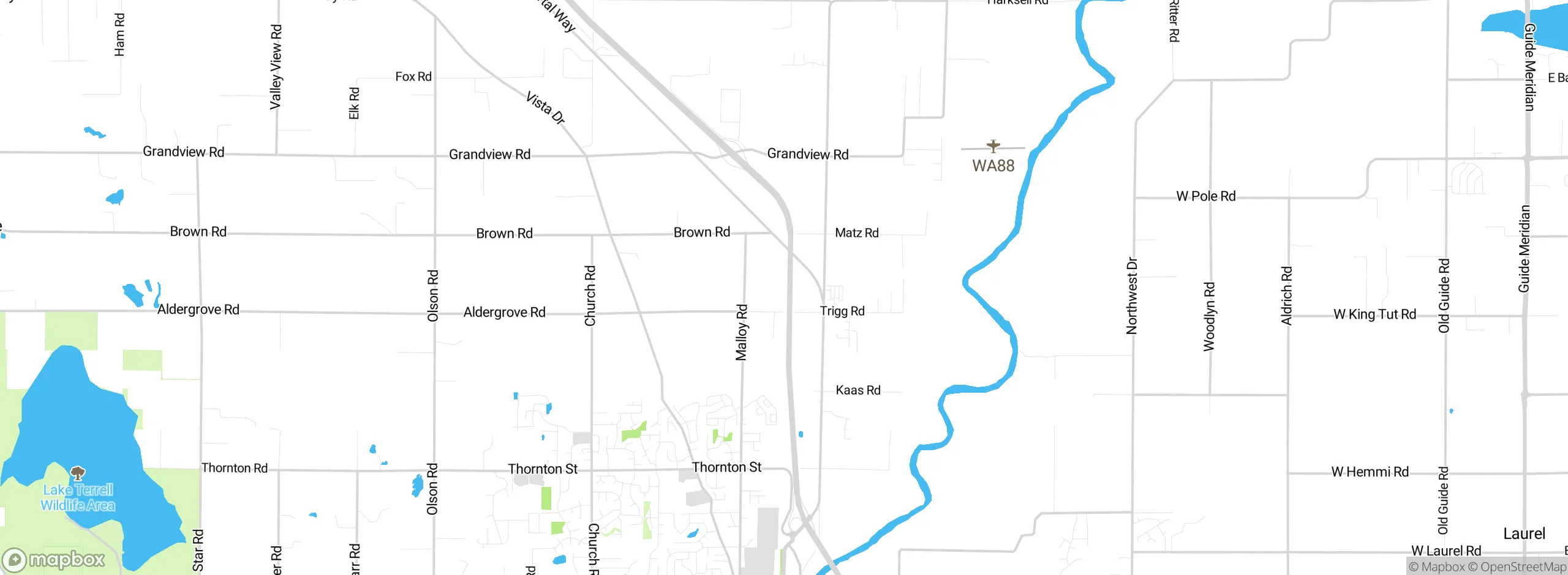 Map showing approximate location