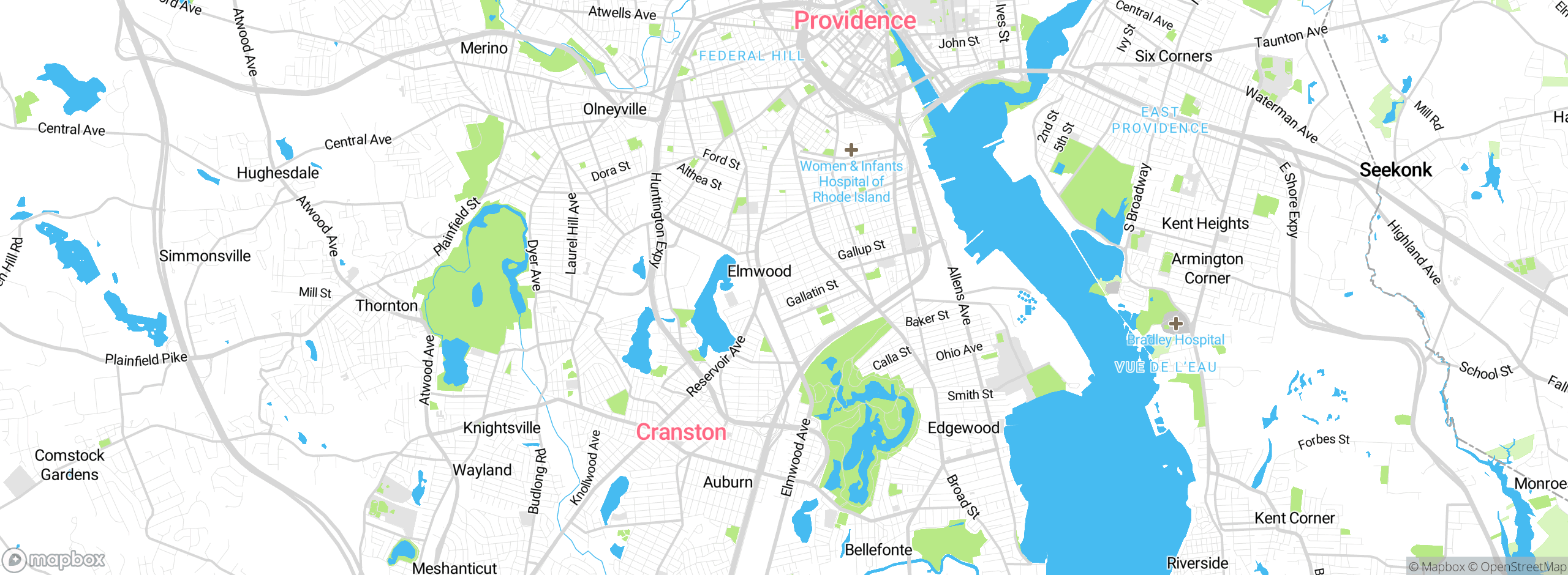 Map showing approximate location