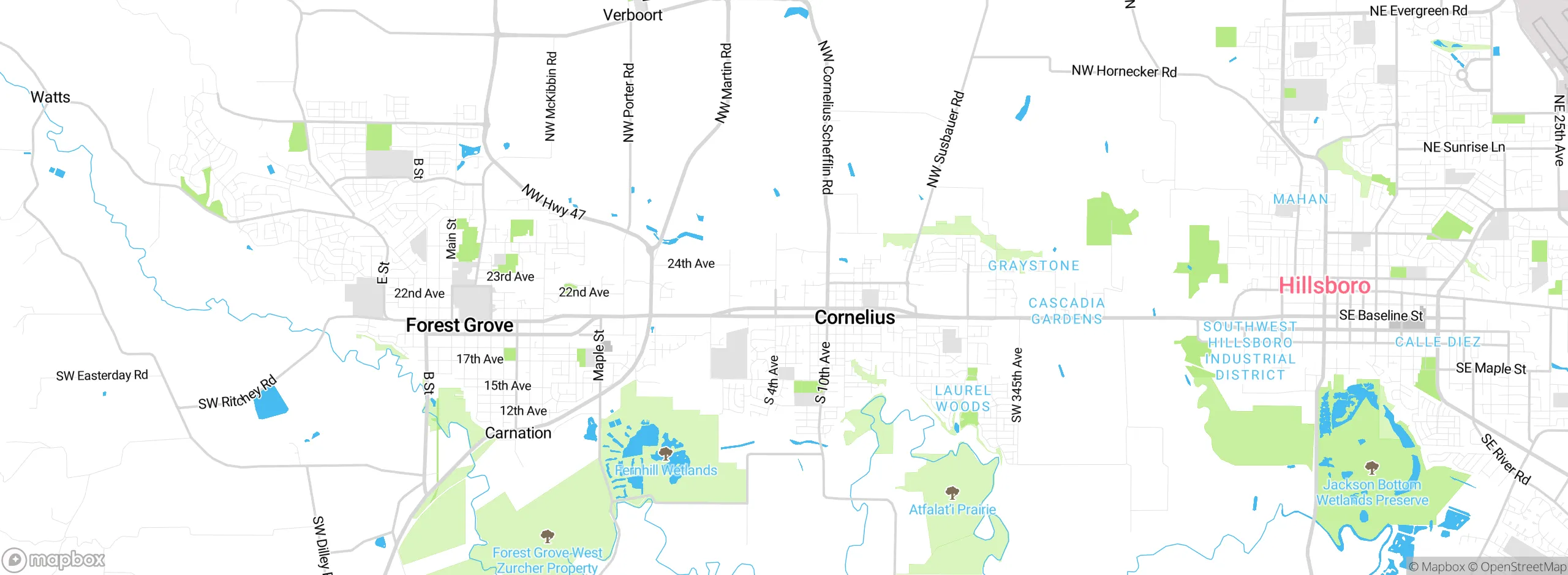 Map showing approximate location
