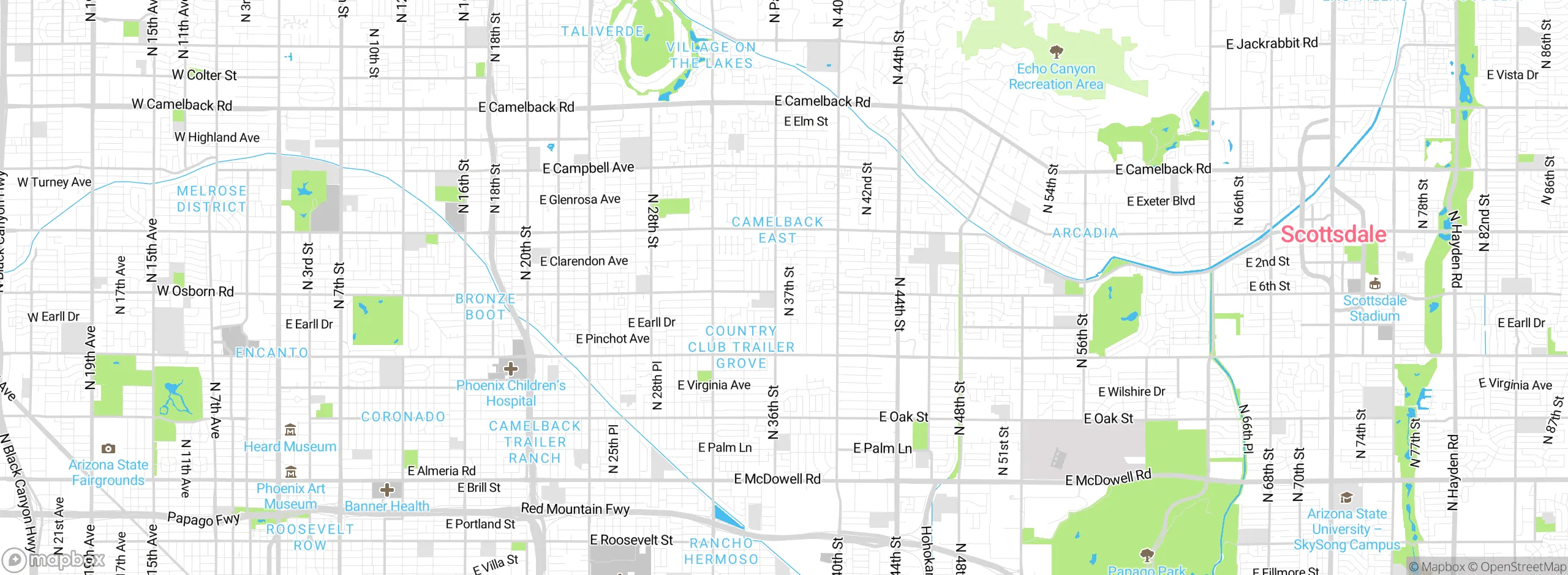 Map showing approximate location