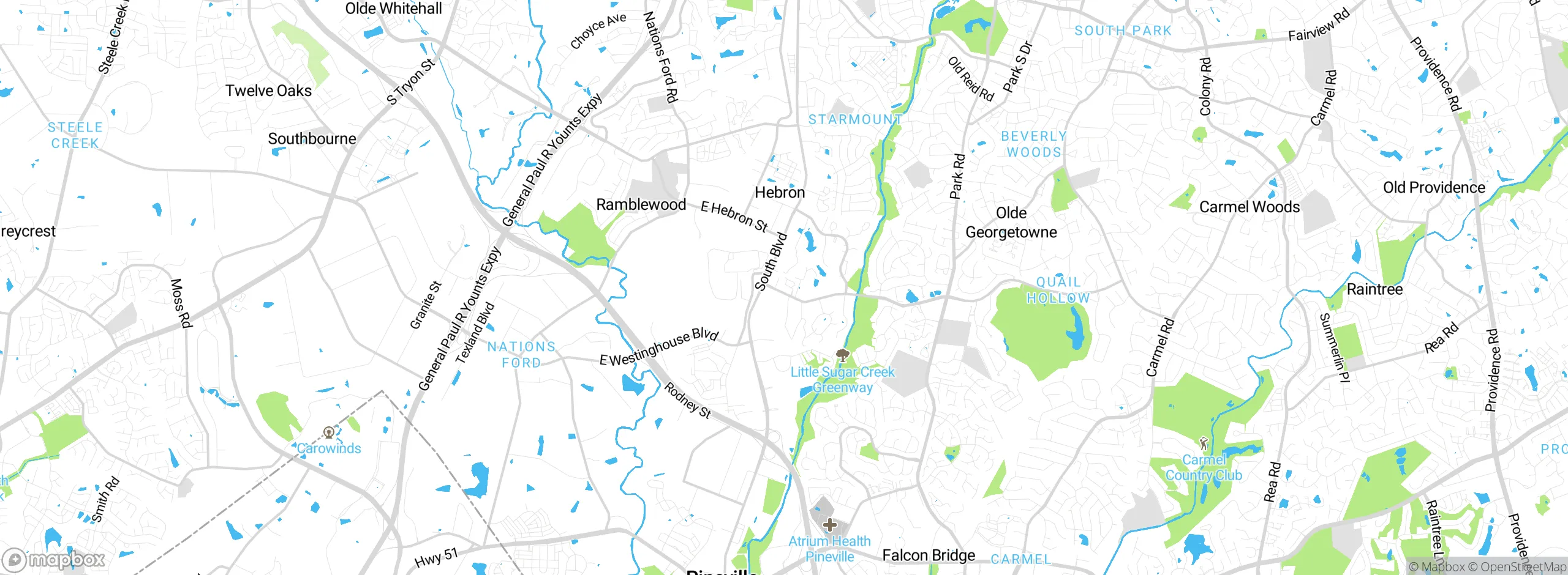 Map showing approximate location