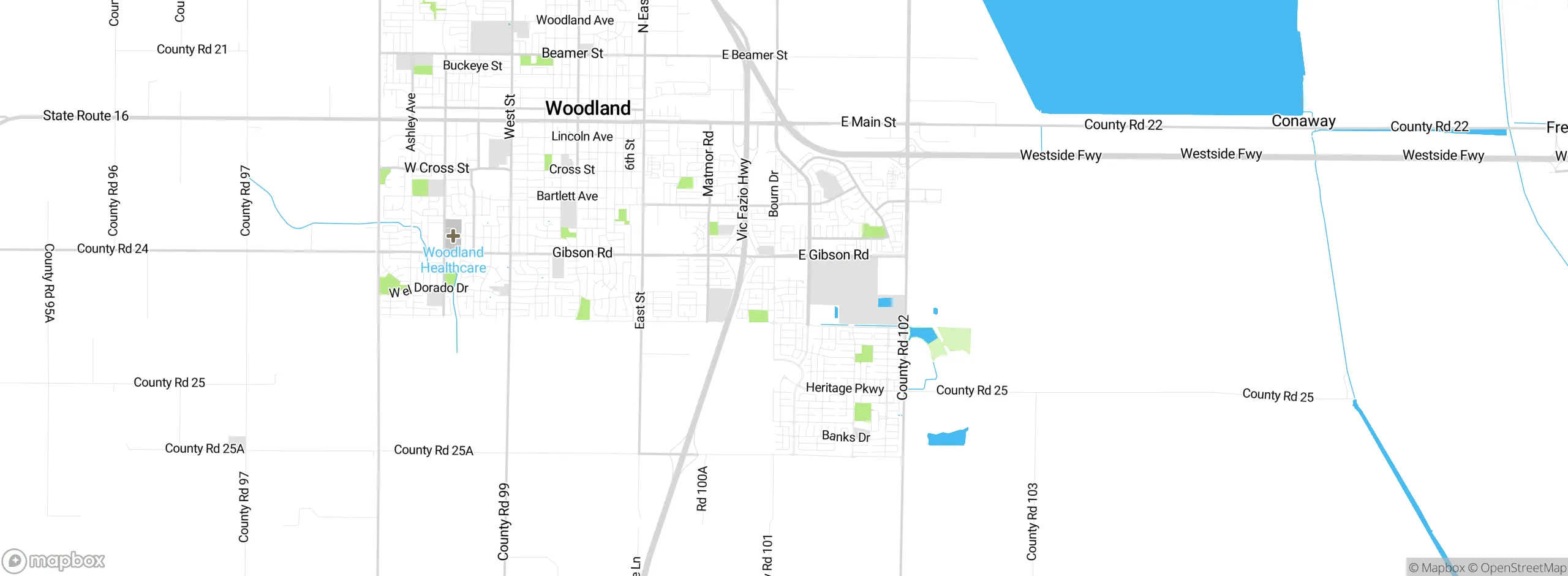 Map showing approximate location