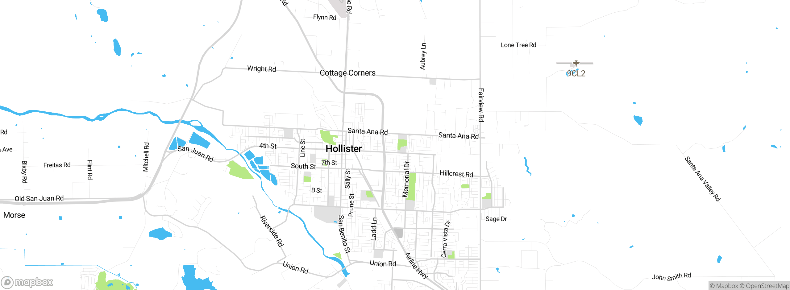 Map showing approximate location