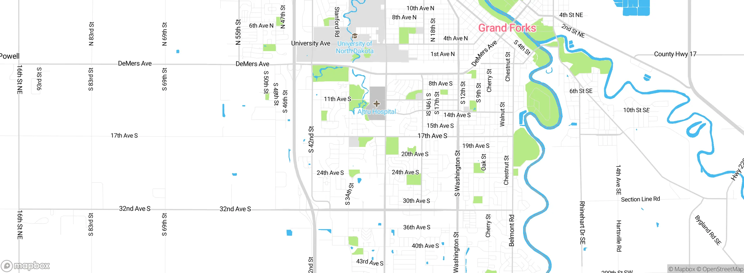Map showing approximate location