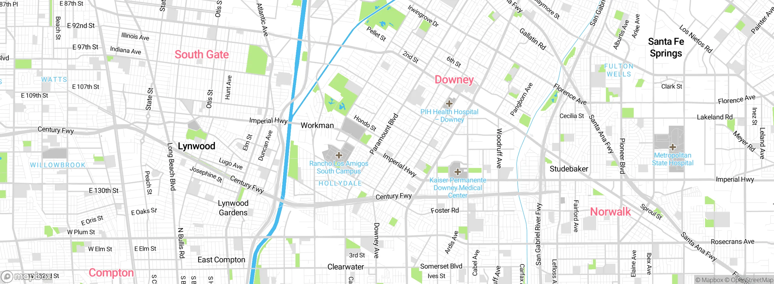 Map showing approximate location