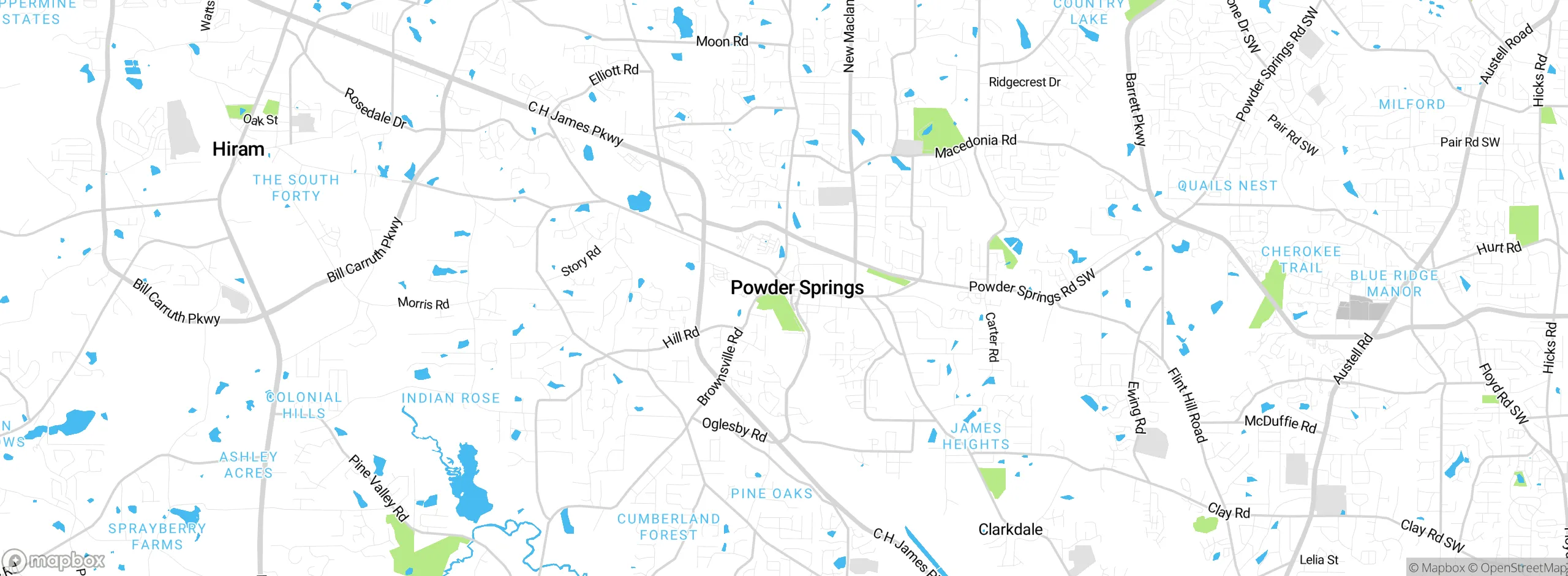 Map showing approximate location