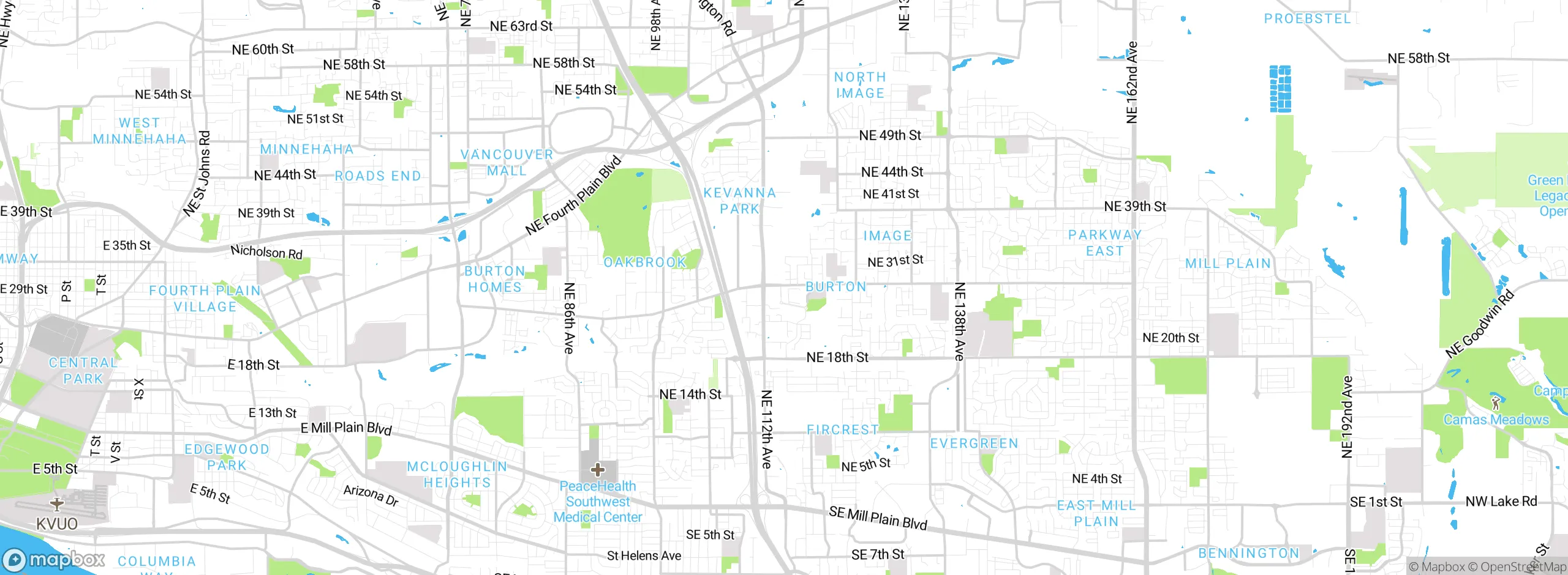 Map showing approximate location