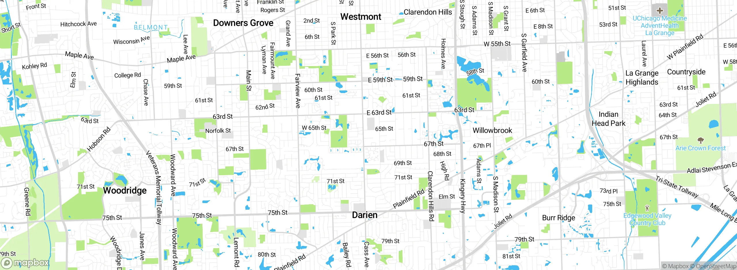 Map showing approximate location