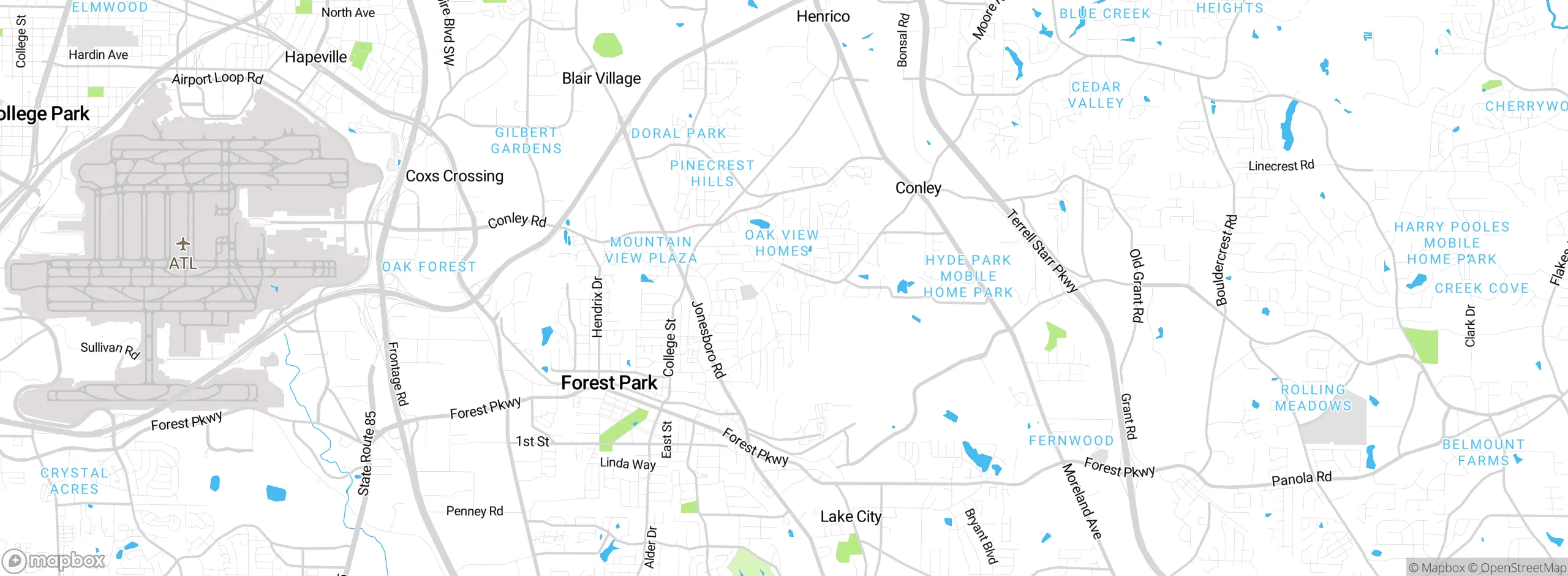 Map showing approximate location