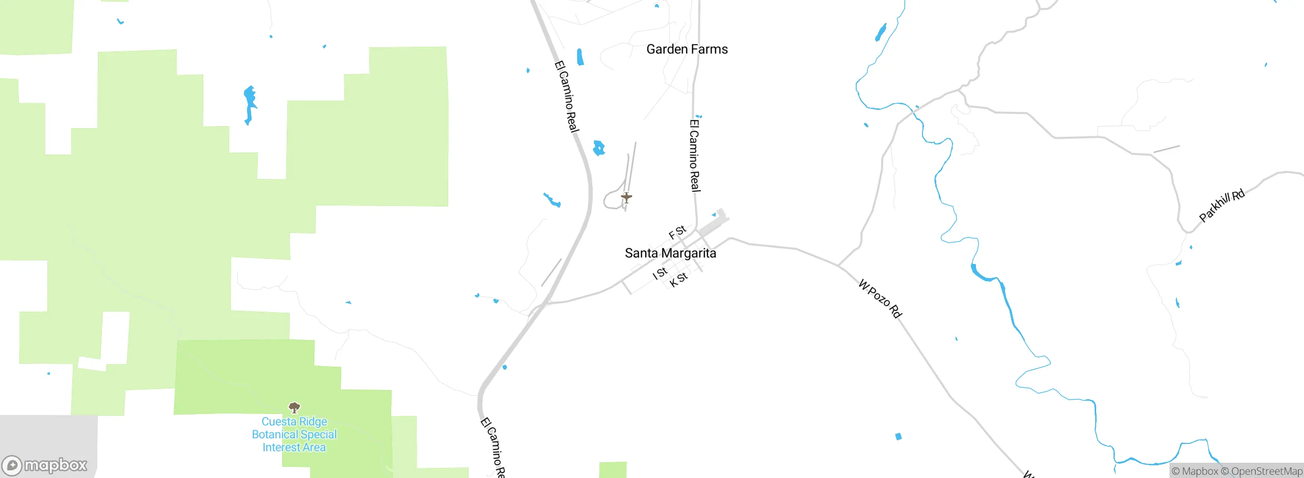 Map showing approximate location