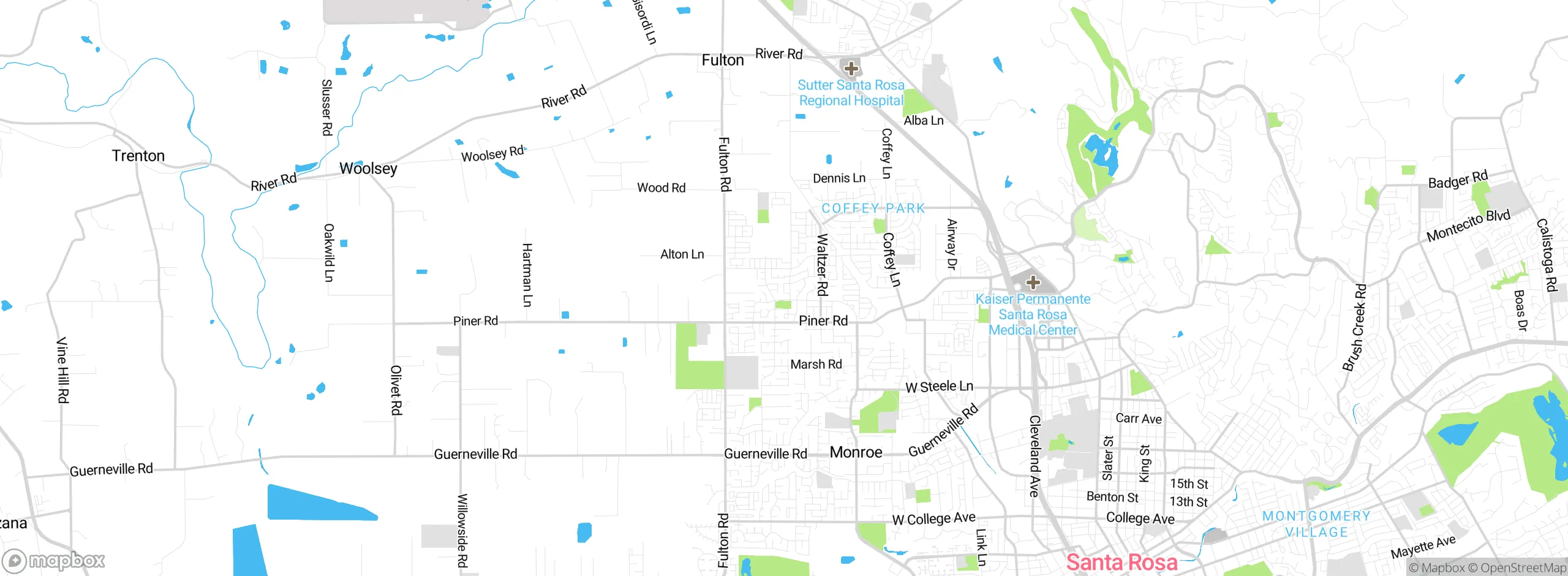 Map showing approximate location