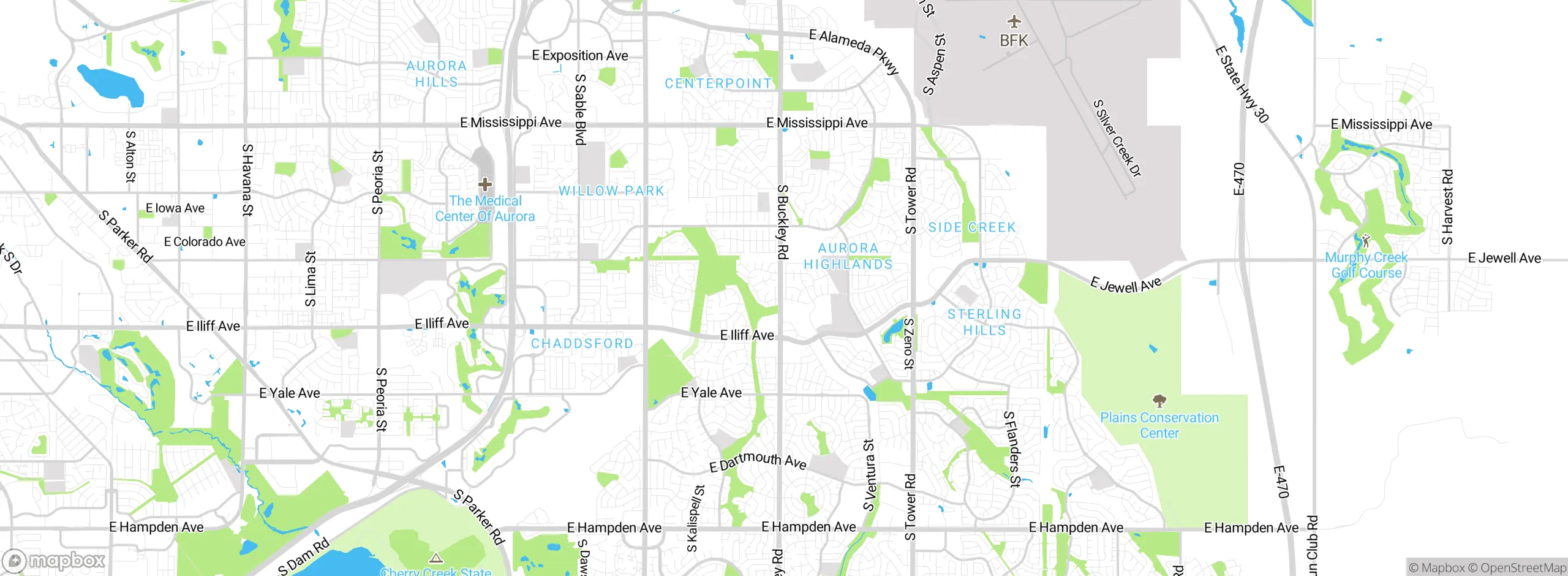 Map showing approximate location