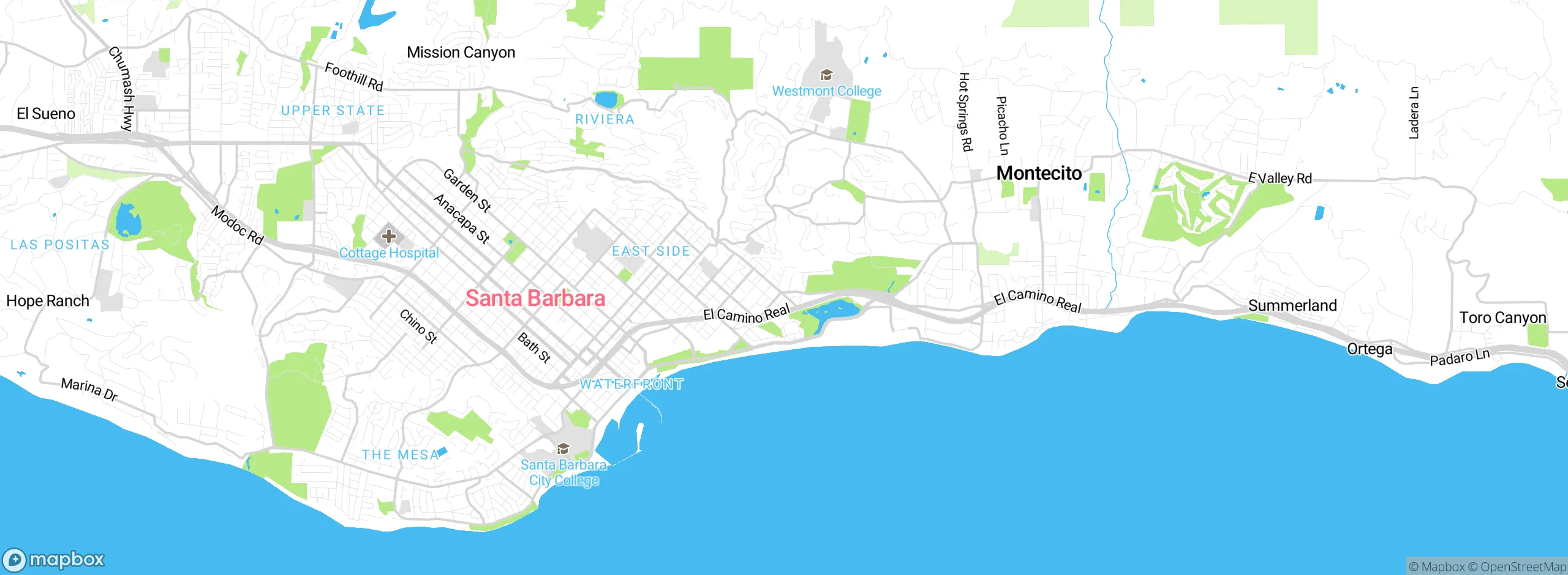 Map showing approximate location