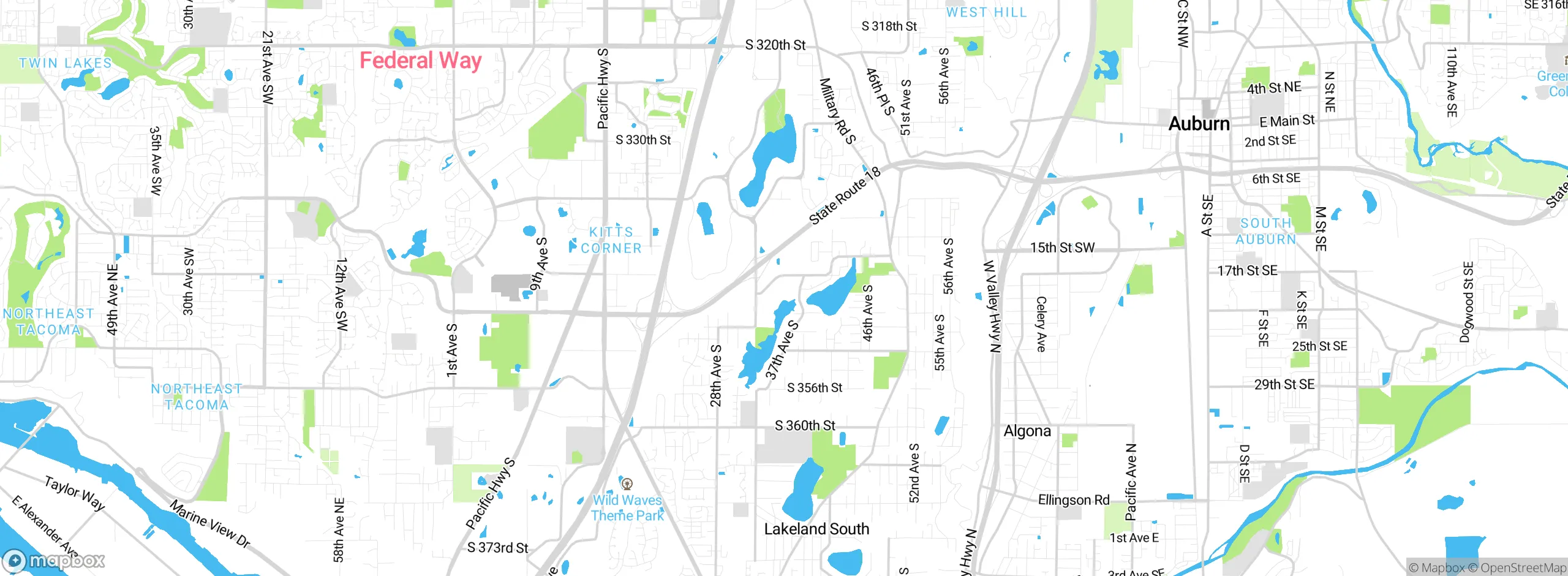 Map showing approximate location