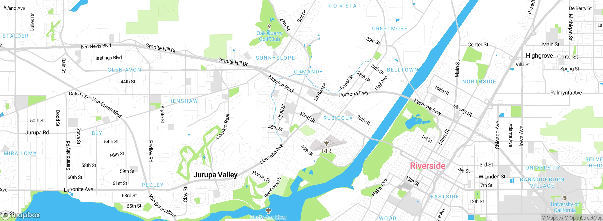Map showing approximate location