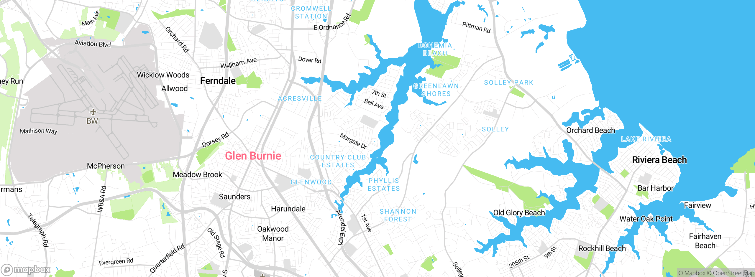 Map showing approximate location