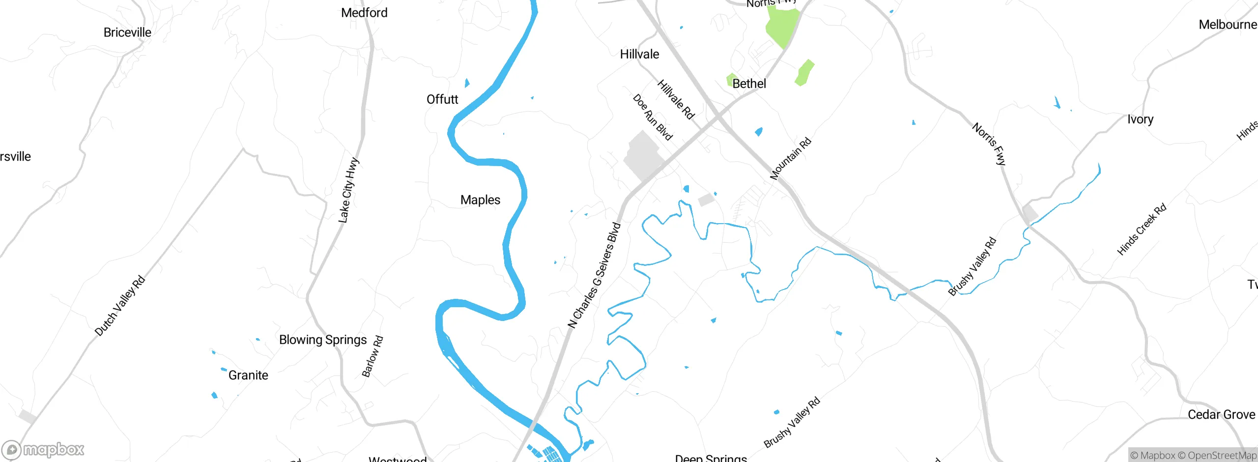 Map showing approximate location