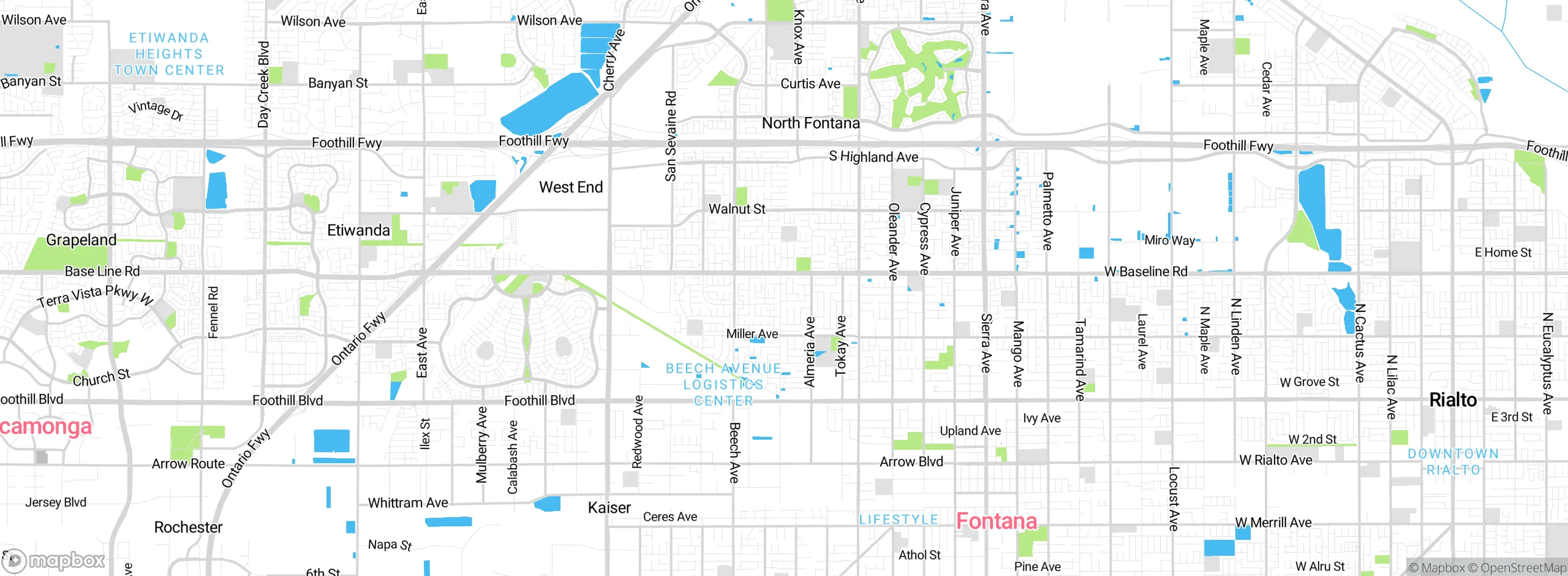 Map showing approximate location