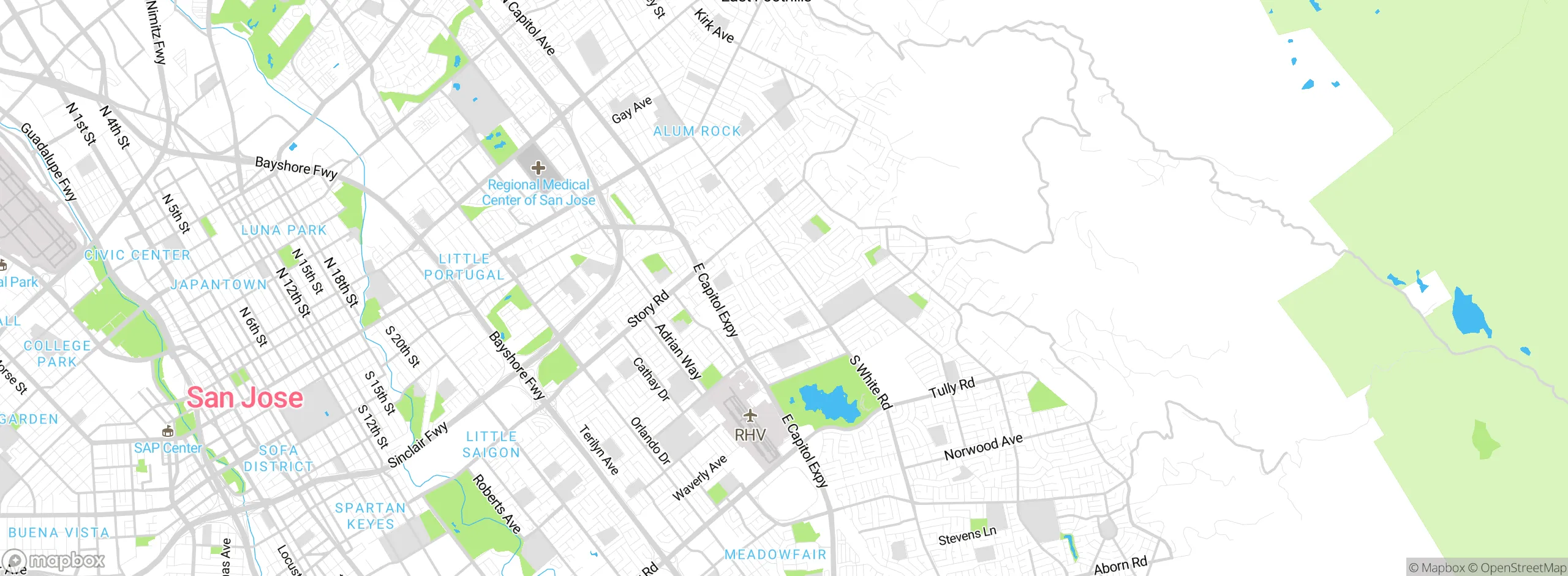 Map showing approximate location