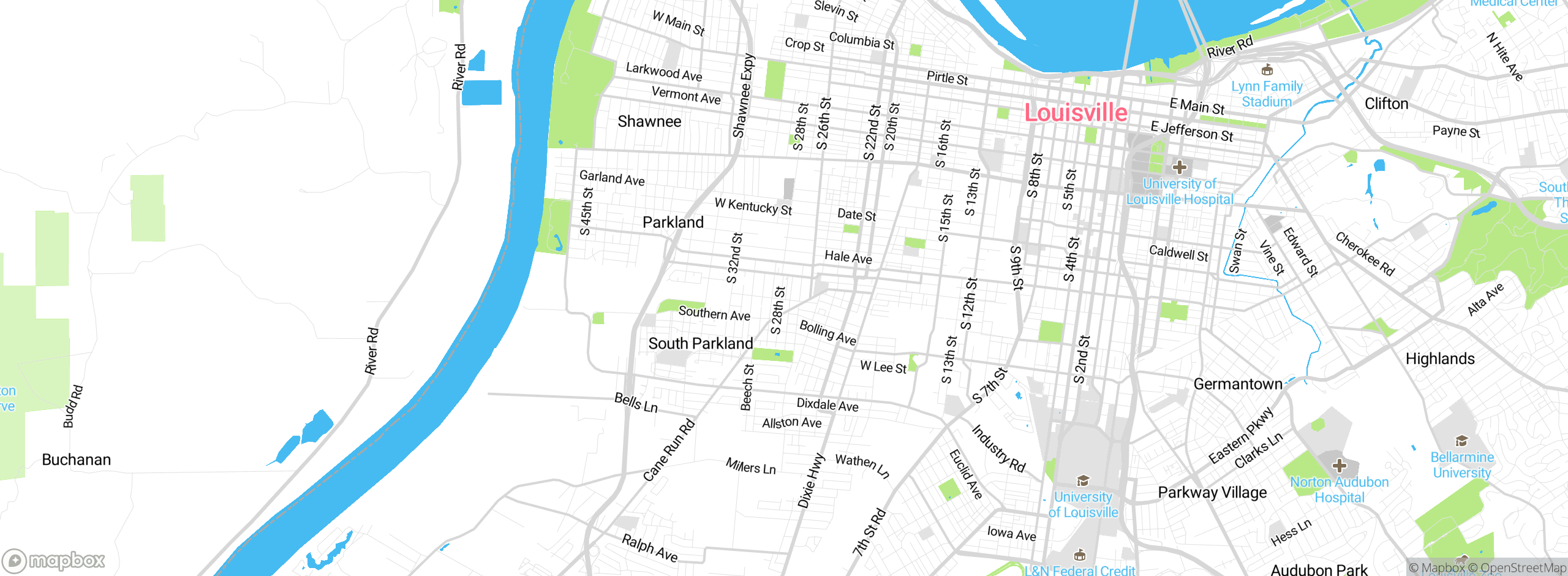 Map showing approximate location