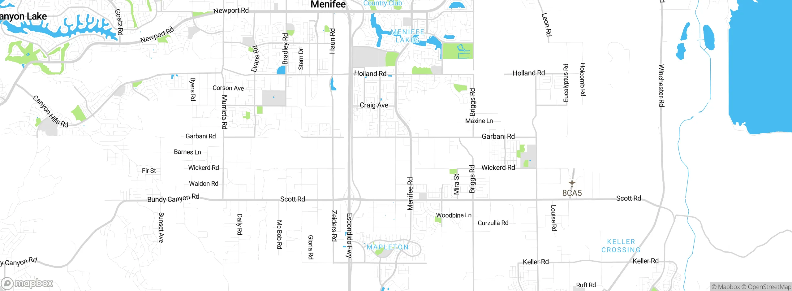Map showing approximate location