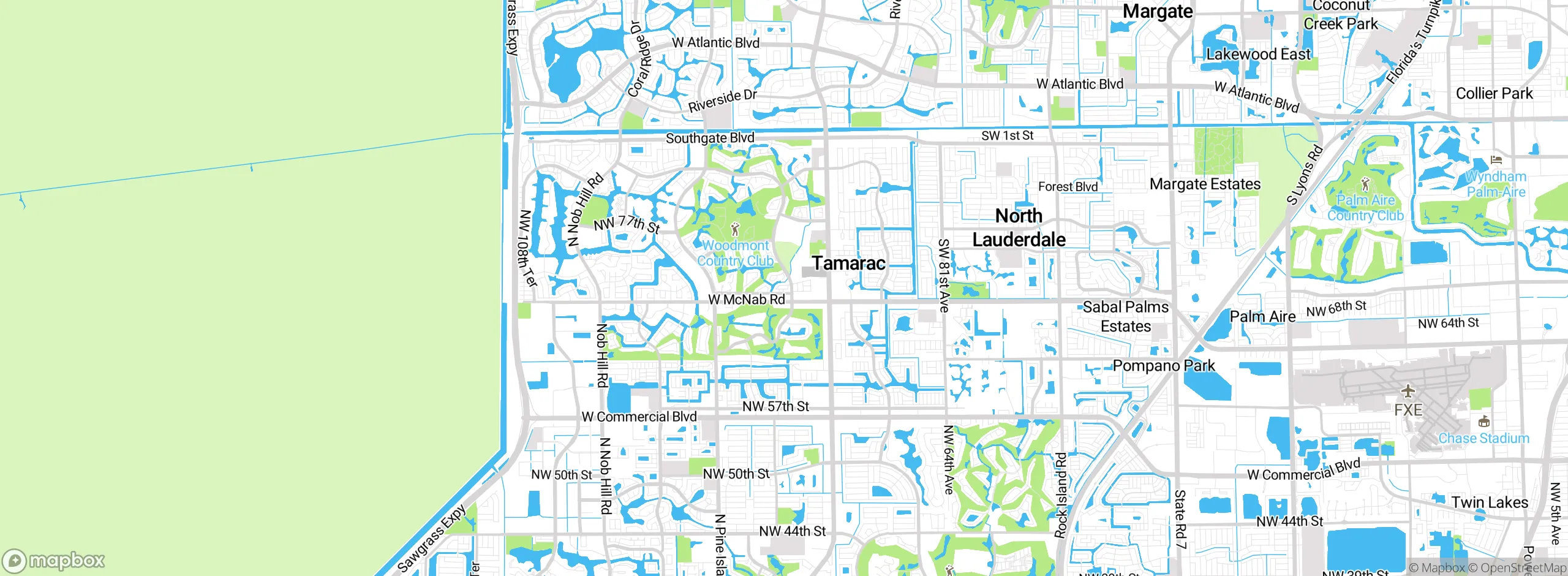 Map showing approximate location