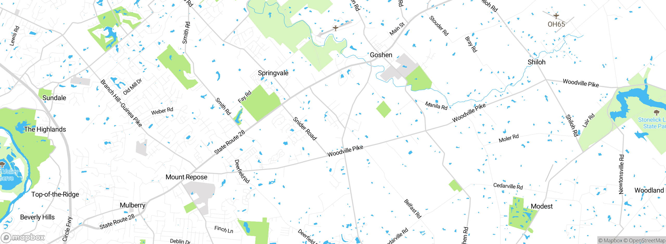 Map showing approximate location
