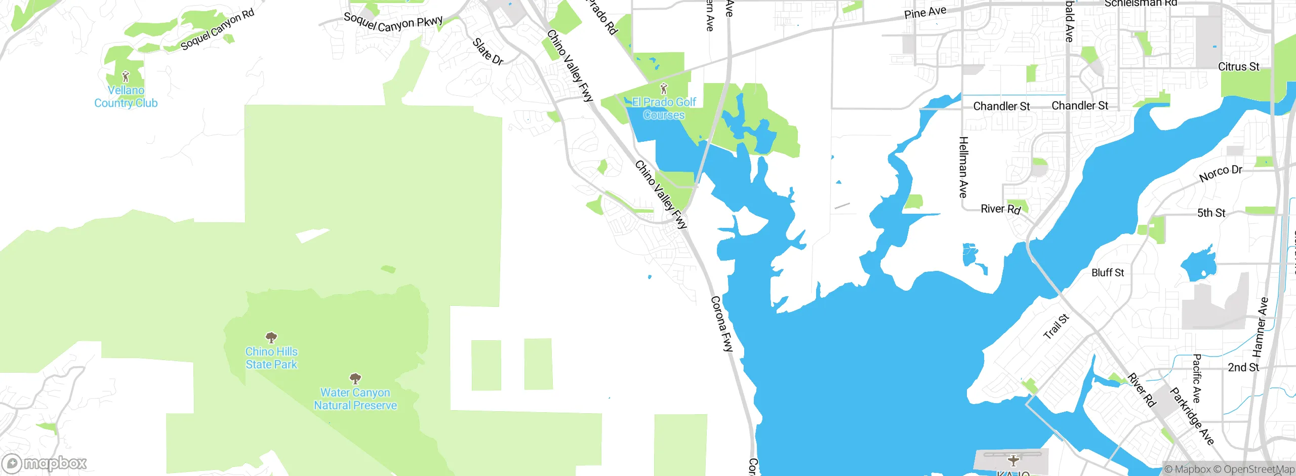 Map showing approximate location