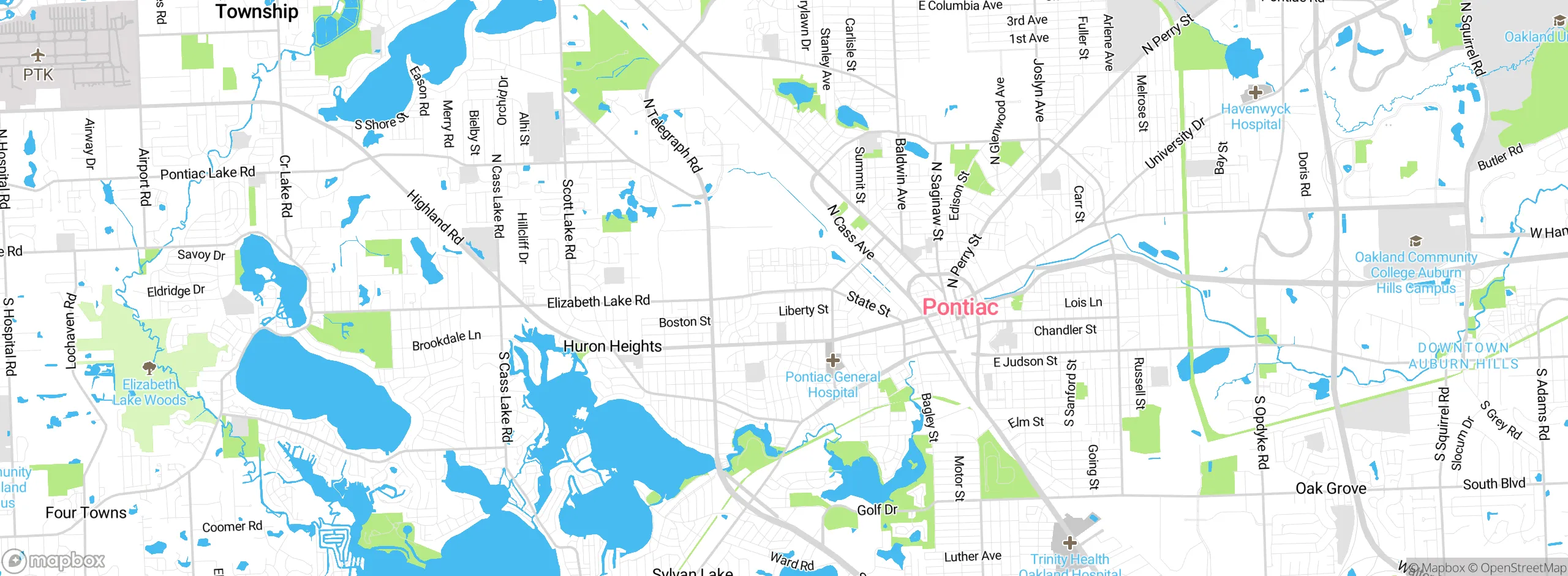 Map showing approximate location
