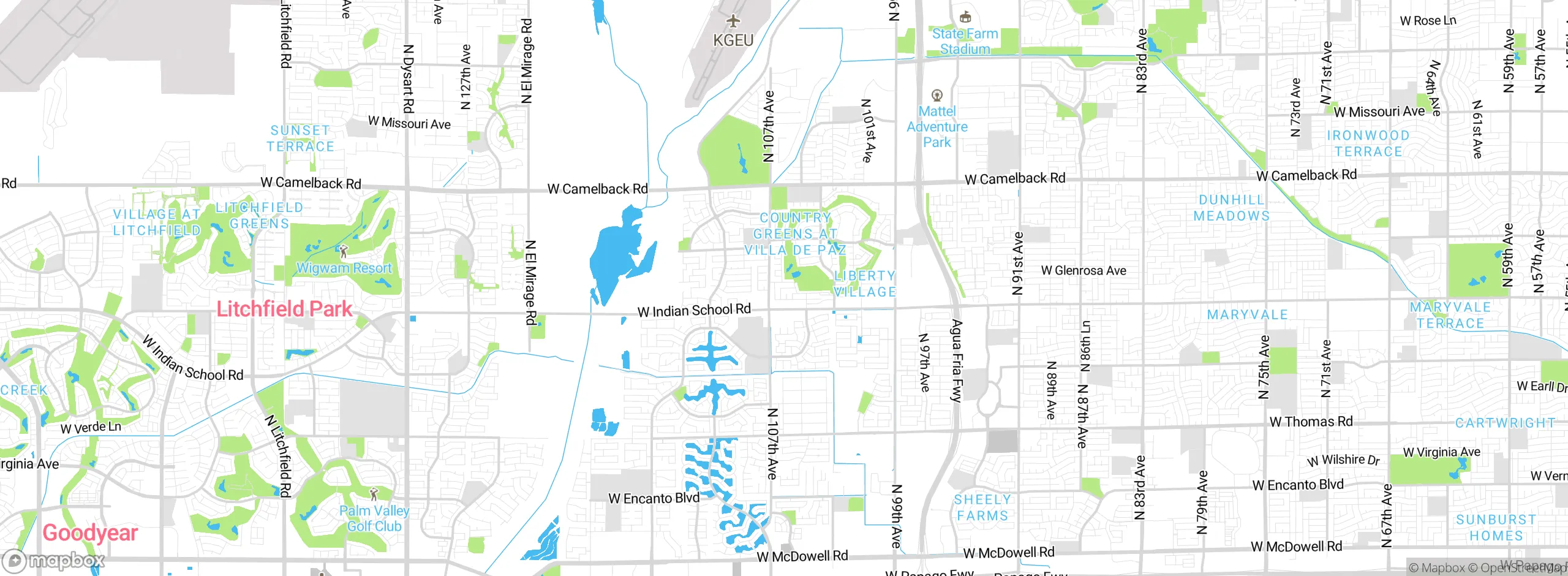 Map showing approximate location