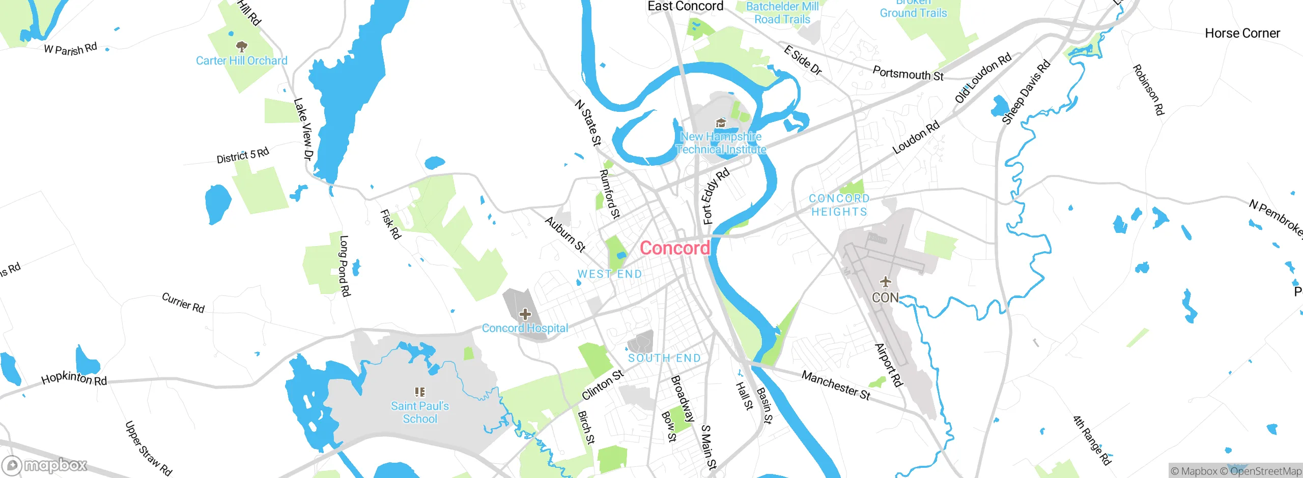 Map showing approximate location