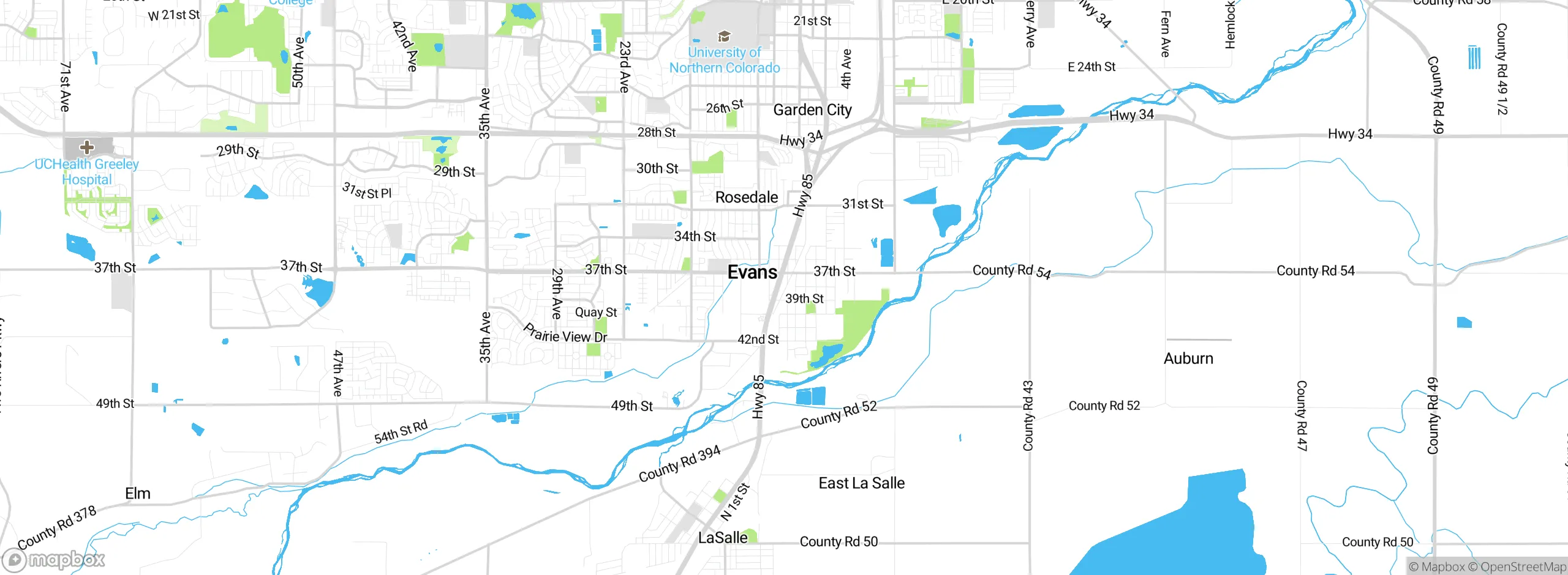Map showing approximate location