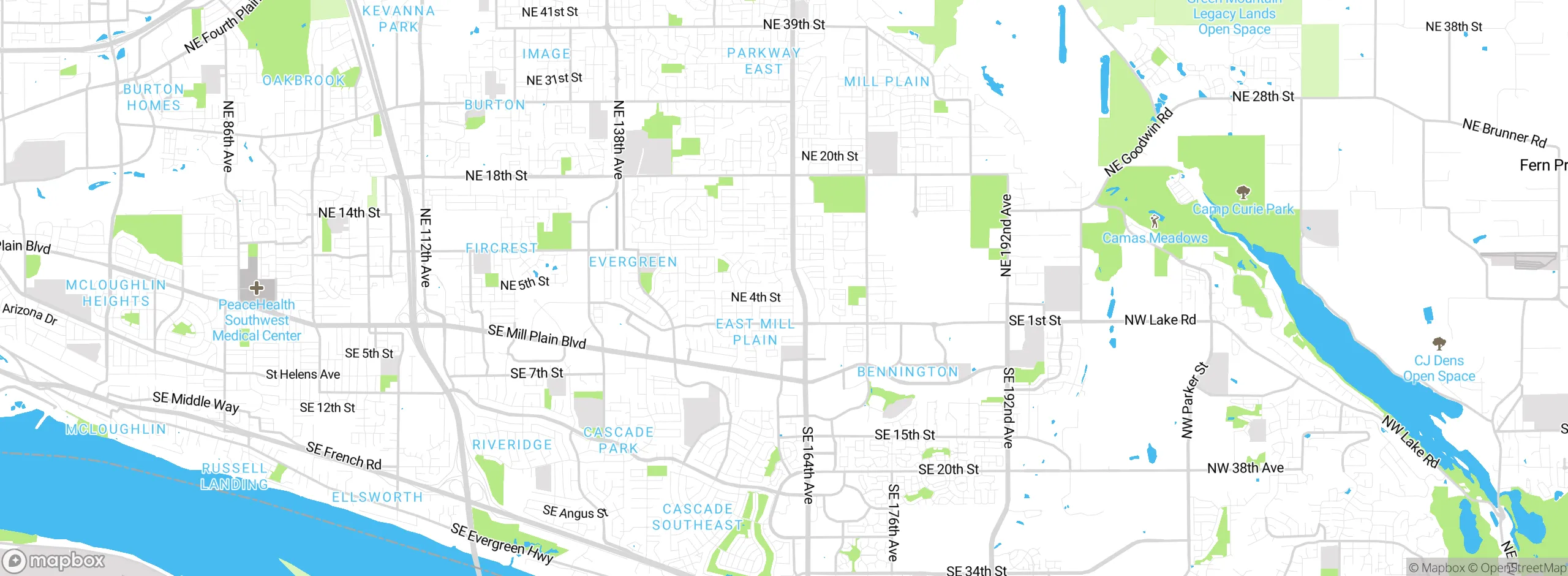 Map showing approximate location