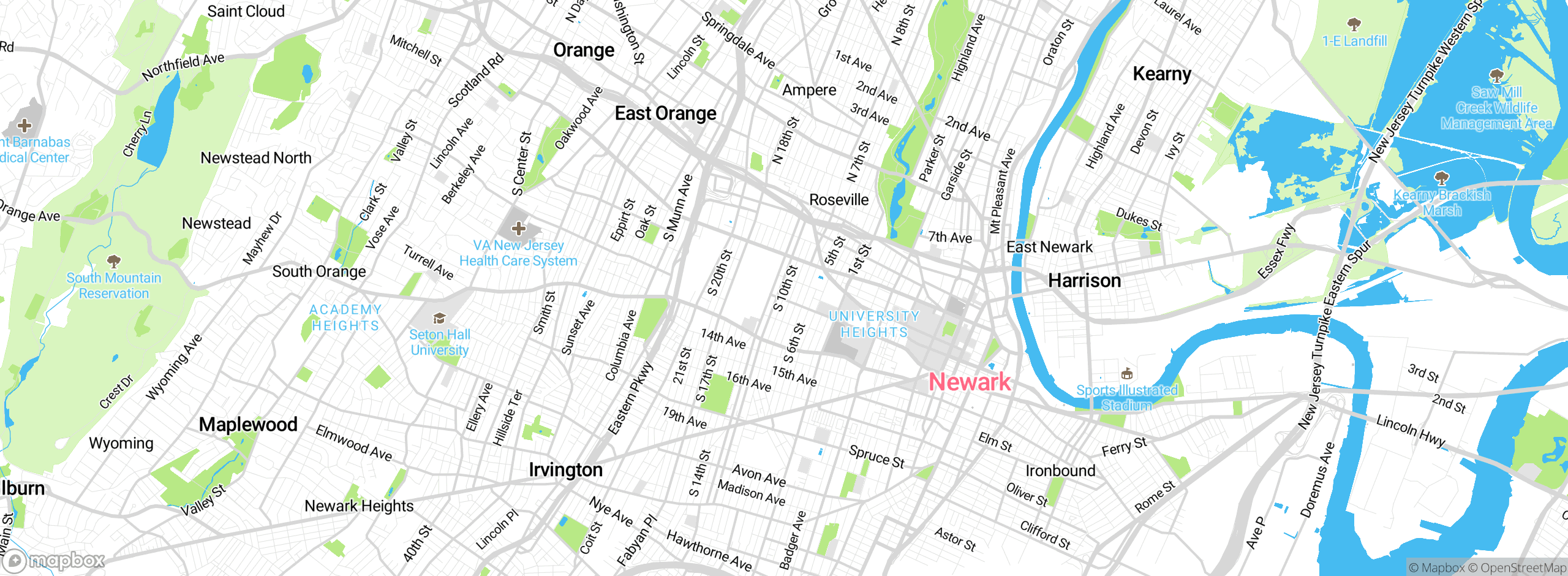 Map showing approximate location