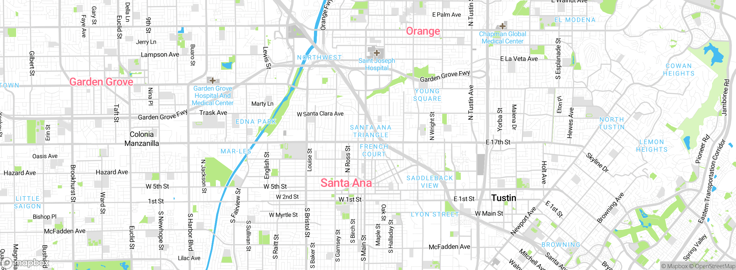 Map showing approximate location