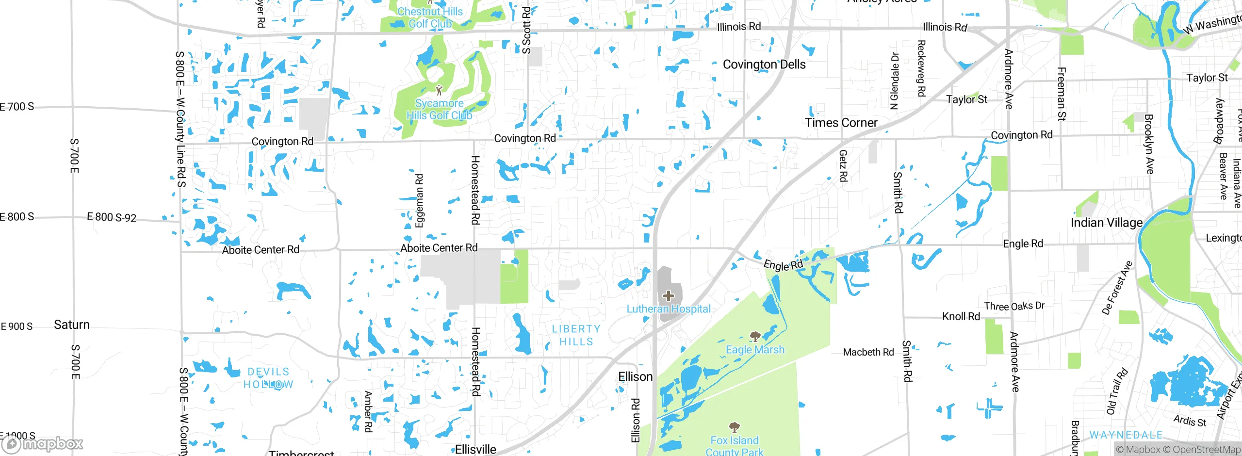 Map showing approximate location