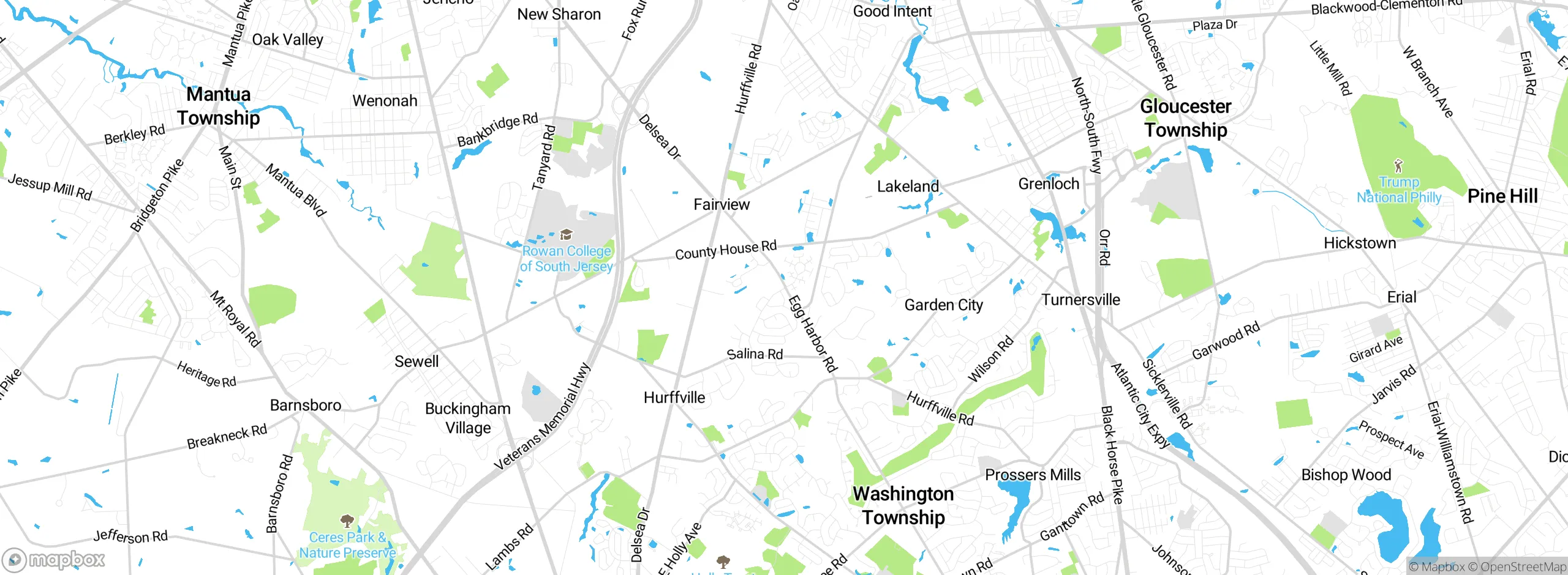 Map showing approximate location