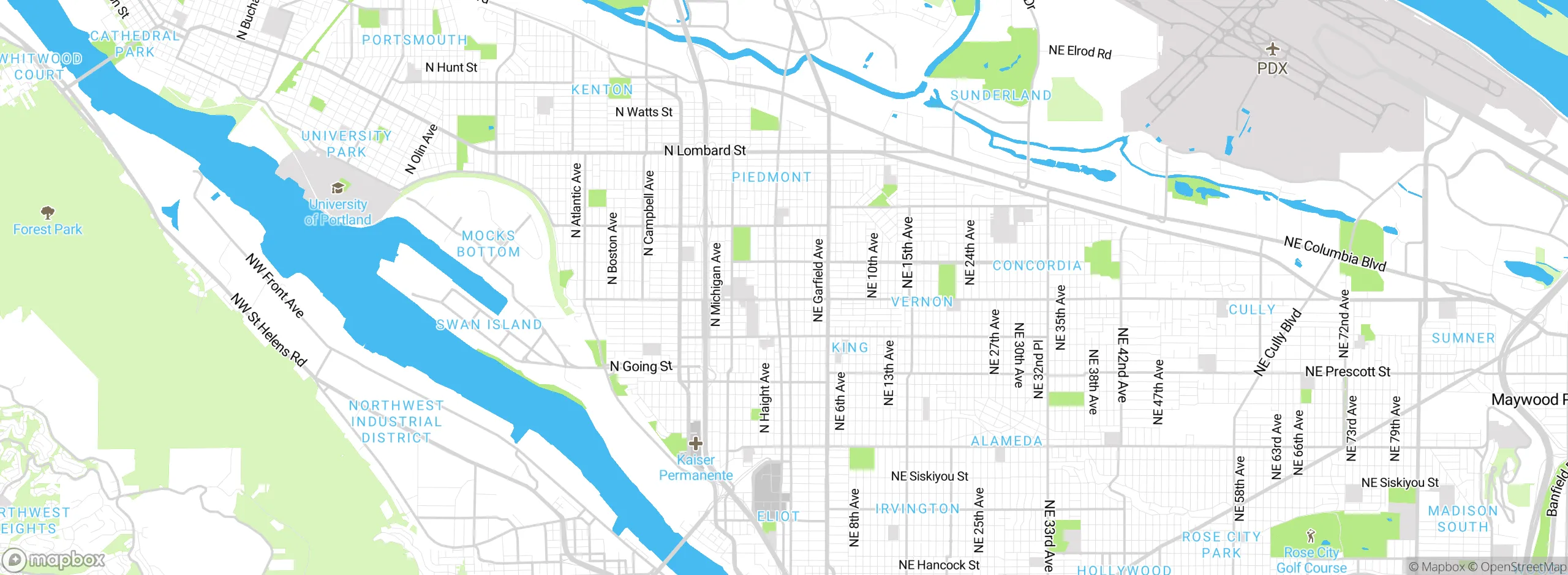 Map showing approximate location