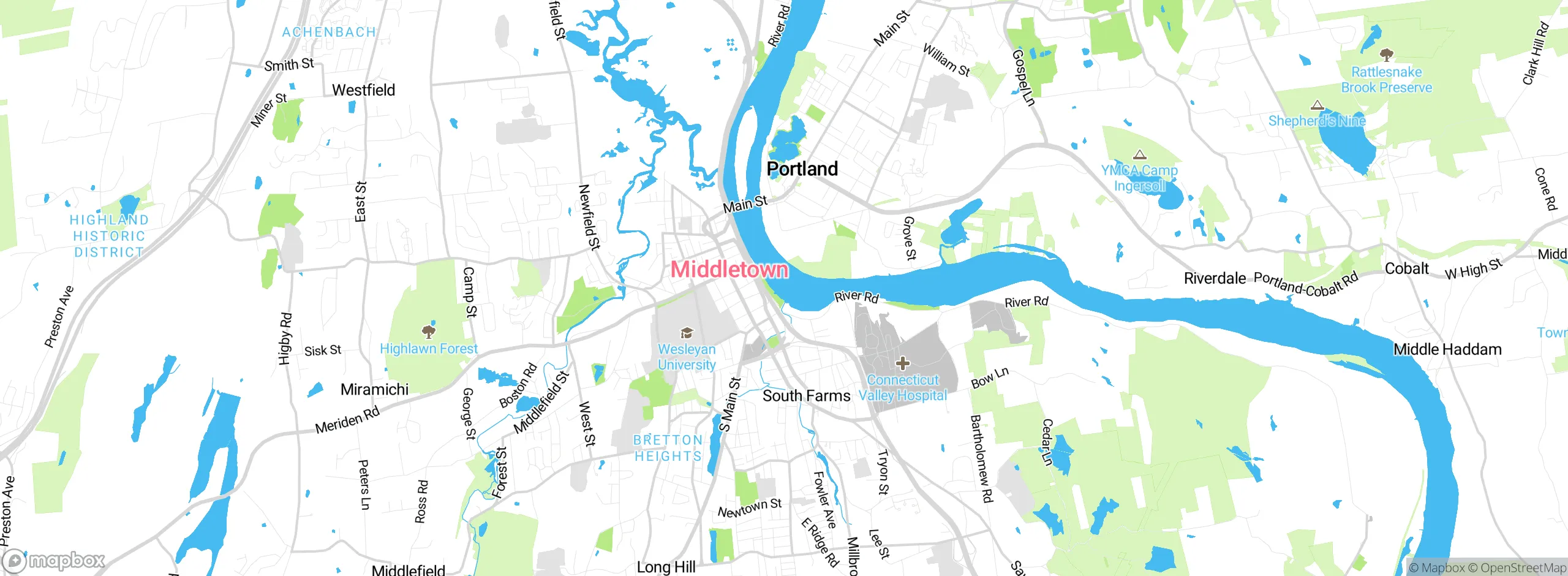 Map showing approximate location