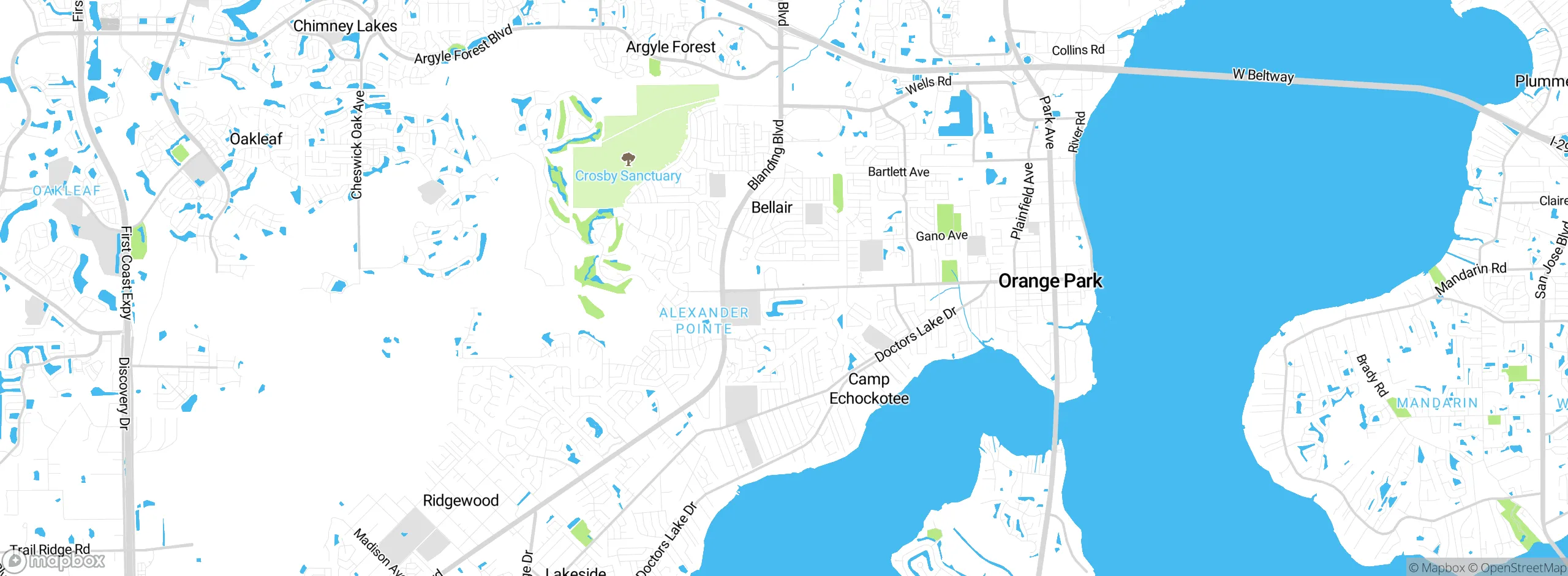 Map showing approximate location